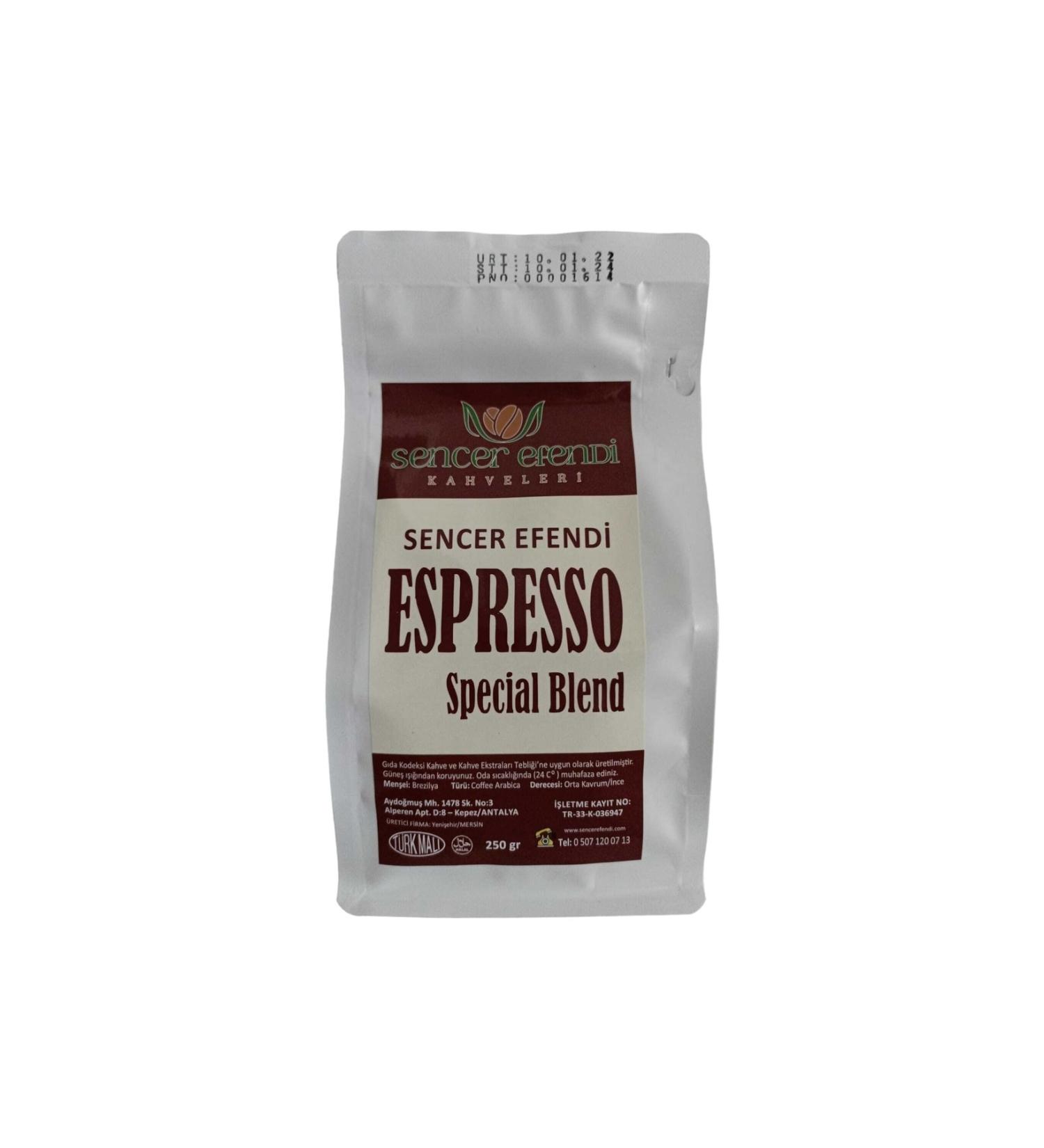SENCER EFENDI Espresso Special Blend 250 Gr.