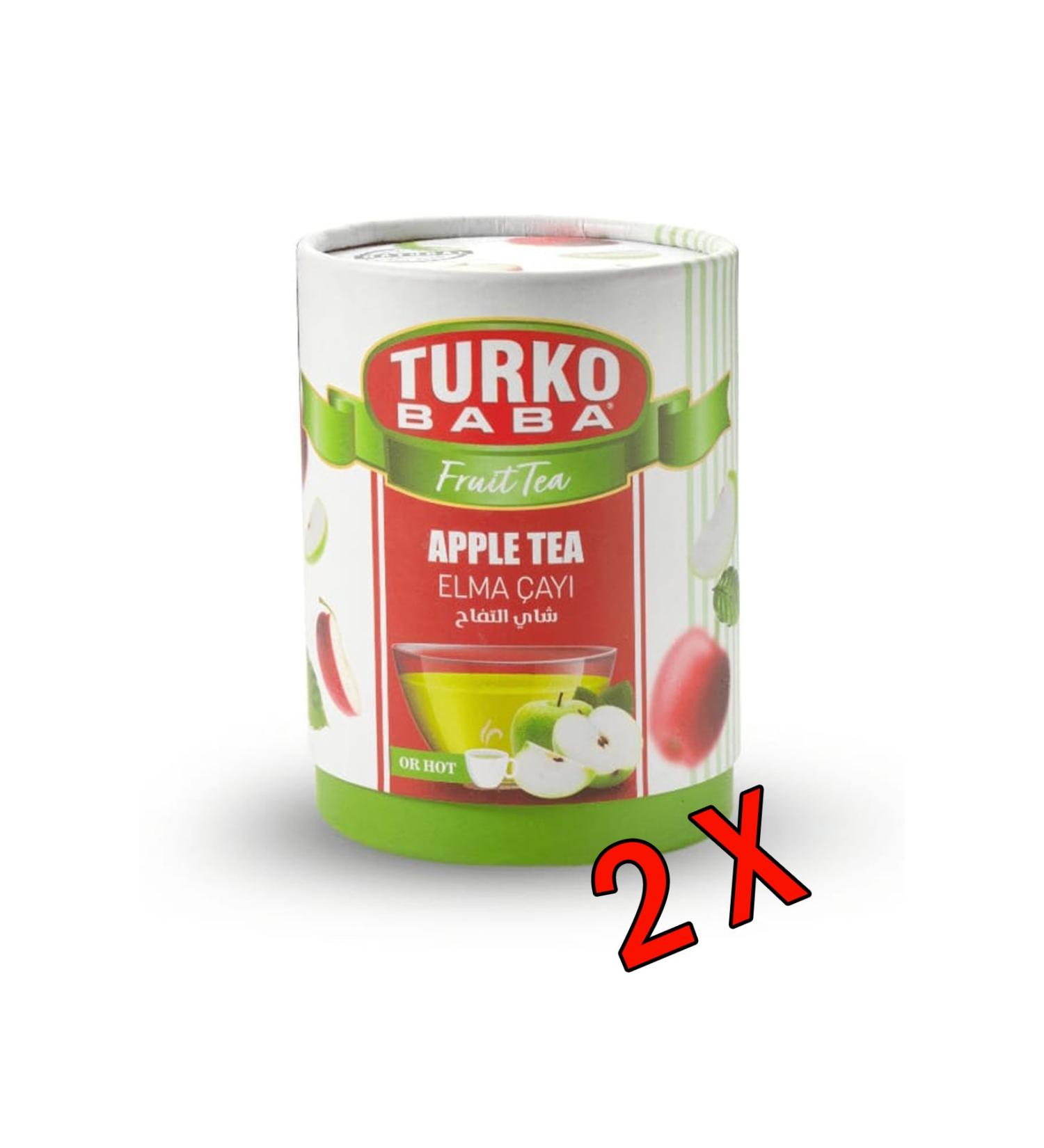 Turkobaba Apple Tea with Fruit Pieces 2 Pieces