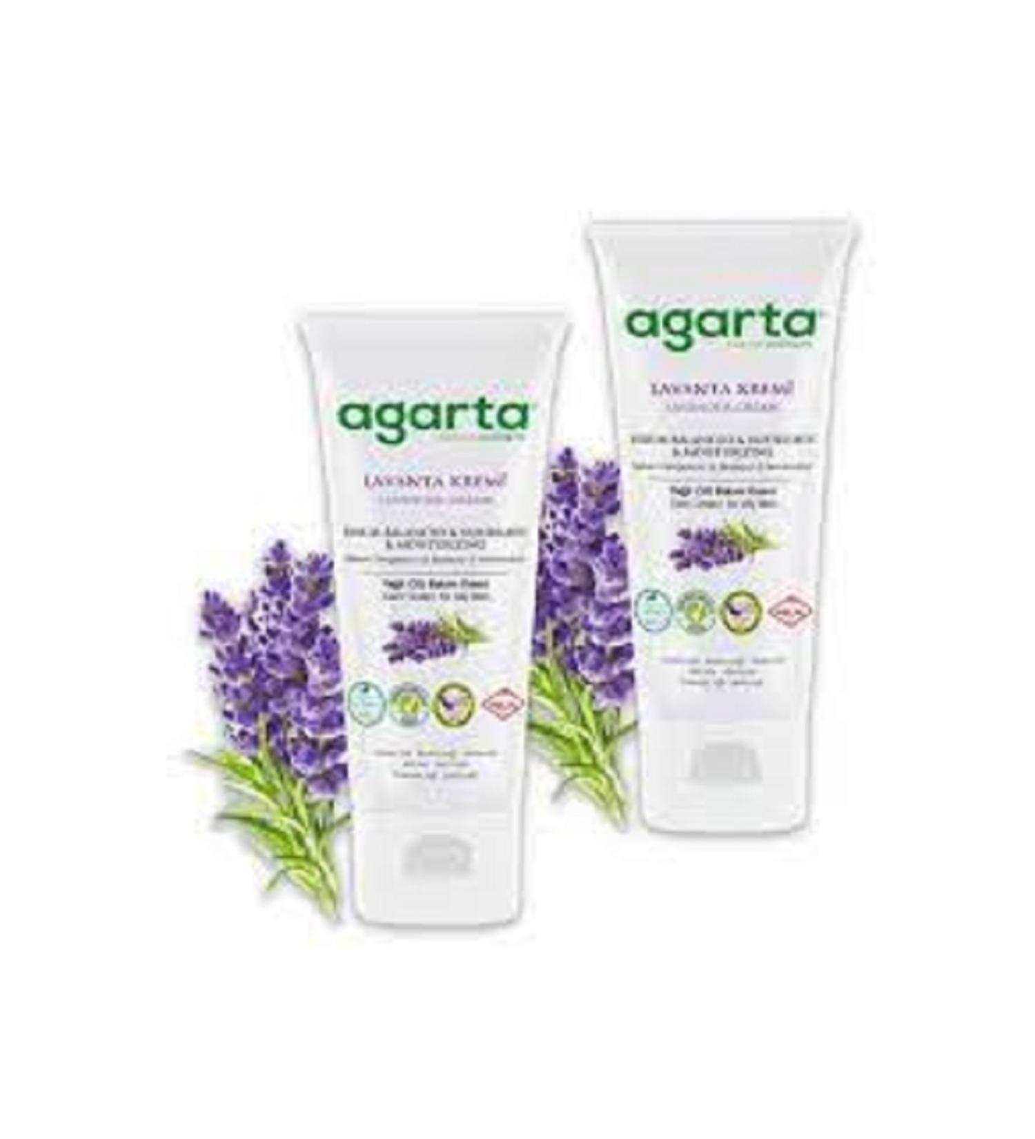 Agarta Lavender Moisturizing Nourishing Cream 75 Ml * 2 Pieces
