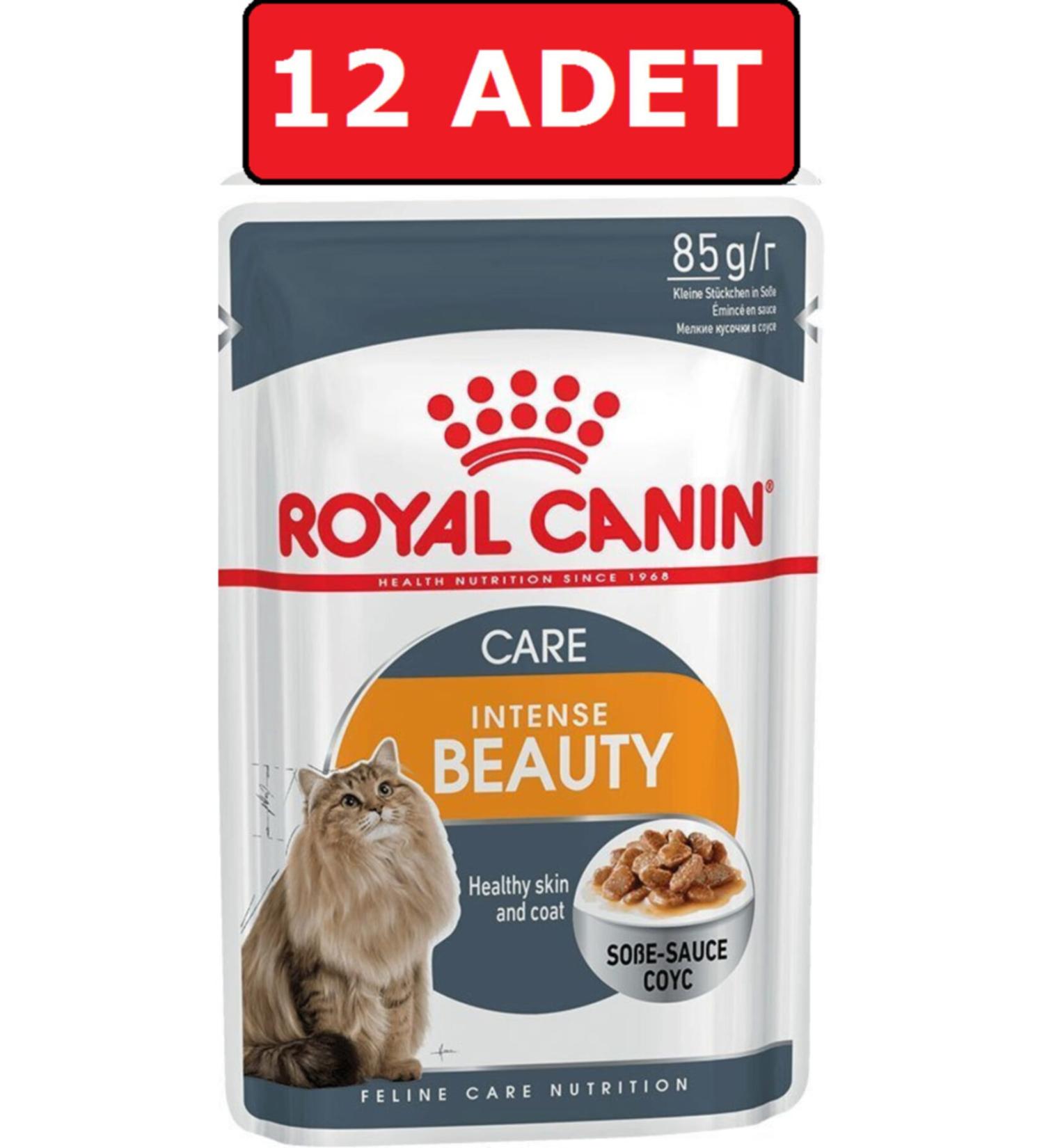 Royal Canin Intense Beauty Gravy Adult 85 gr X 12 Pieces Wet Cat Food