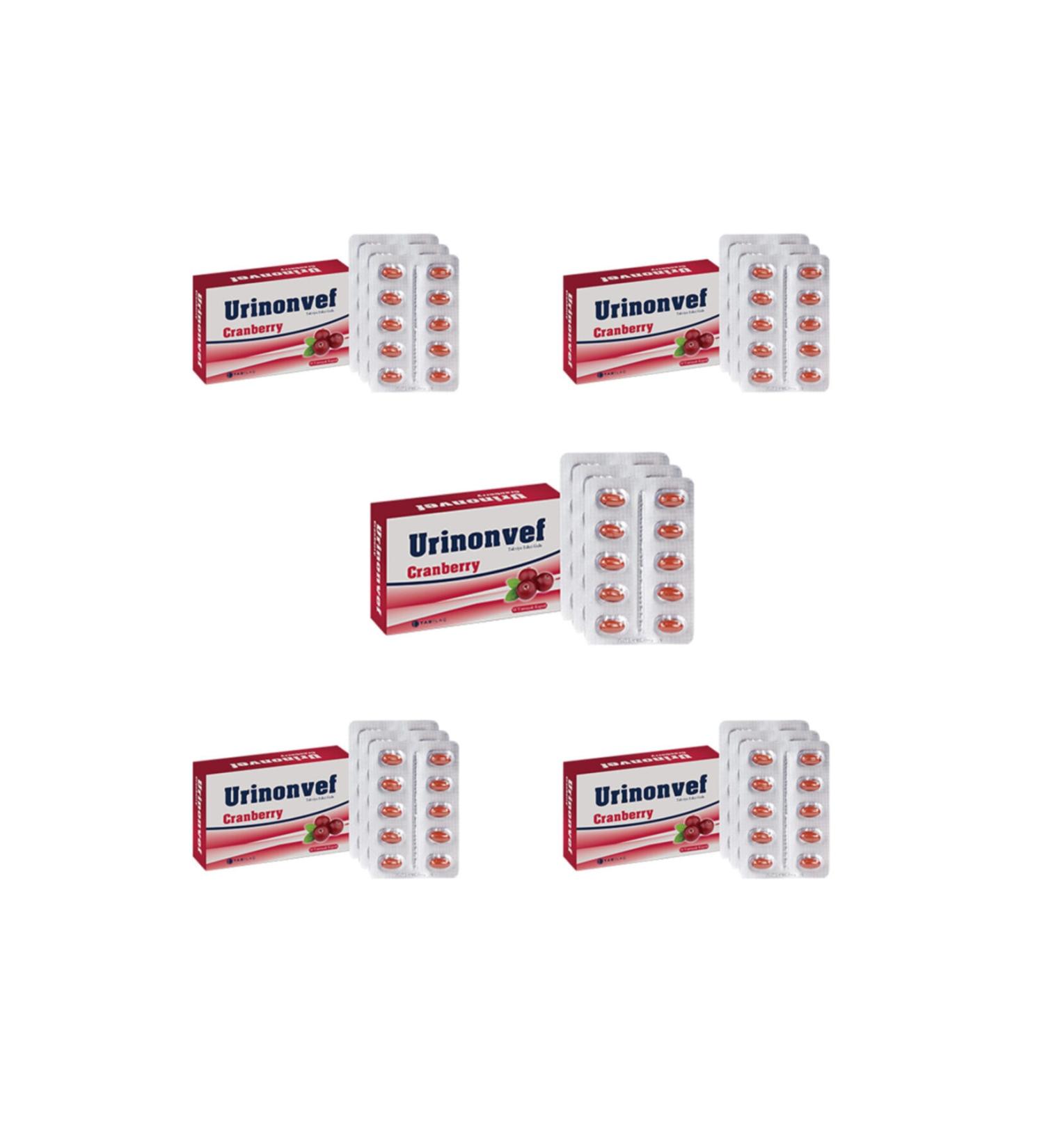 Tab la Urinonvef 30 Capsules X5 Pieces