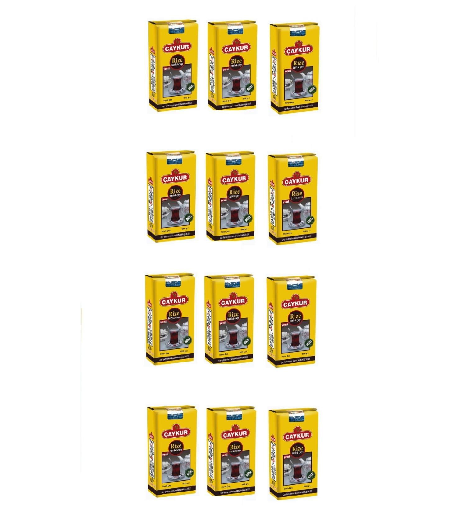 aykur Rize Tourist Tea 1000 Gr X 12 Pieces