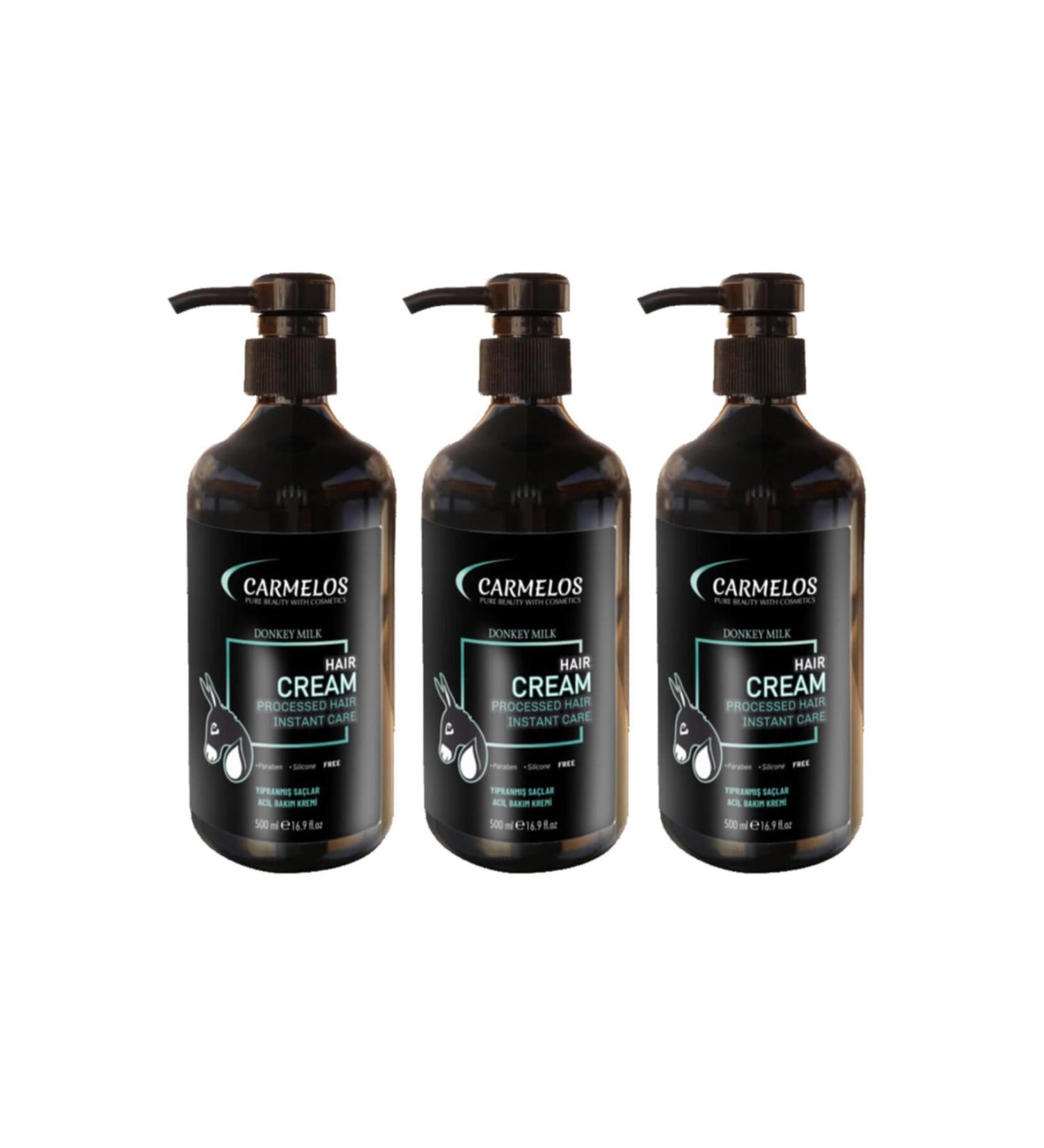 Carmelos Donkey Milk Conditioner 500 Ml 3 Pieces