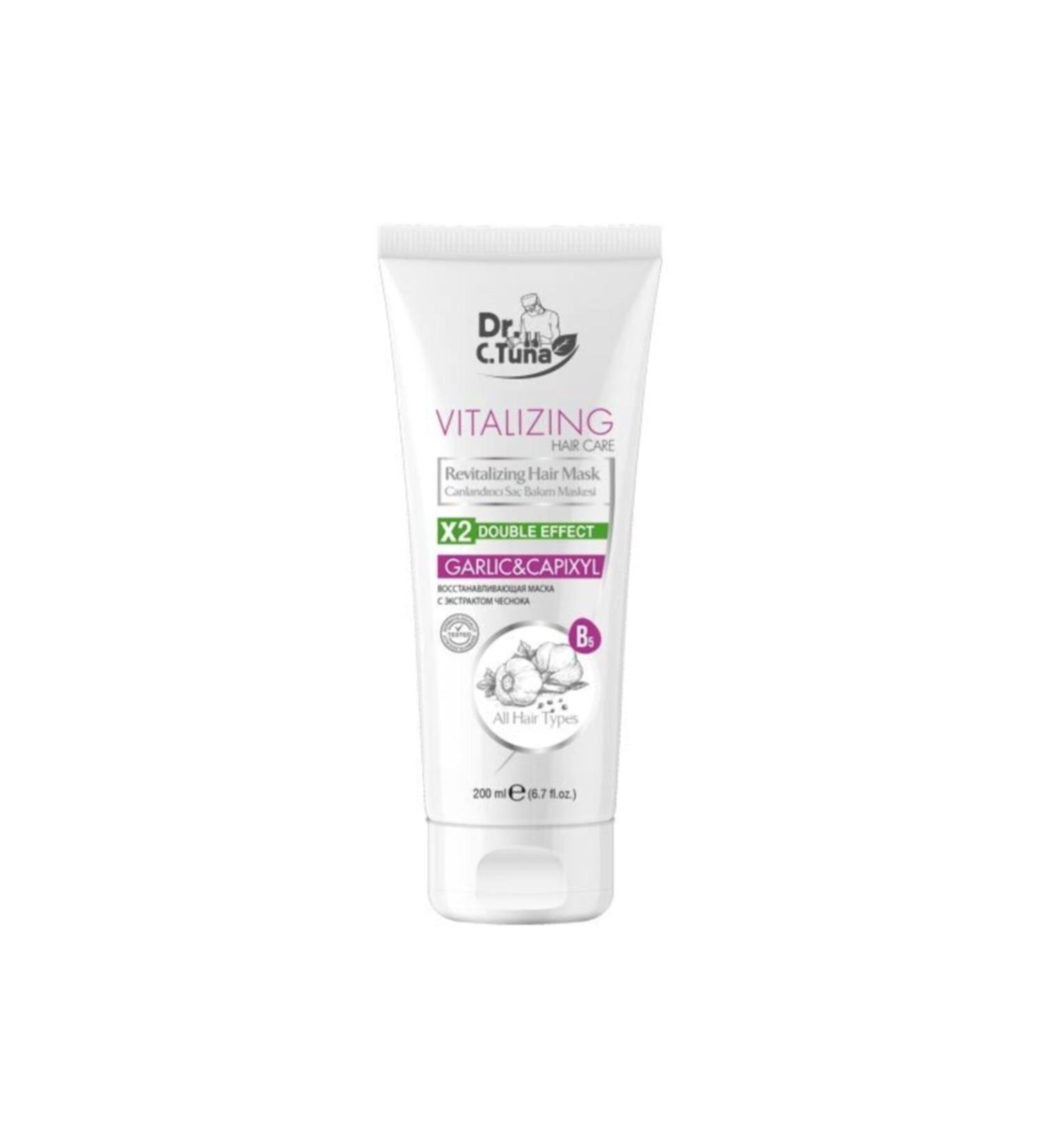 Farmasi Dr. C. Tuna Vitalizing Garlic&capixyl Shampoo and Hair Care Mask