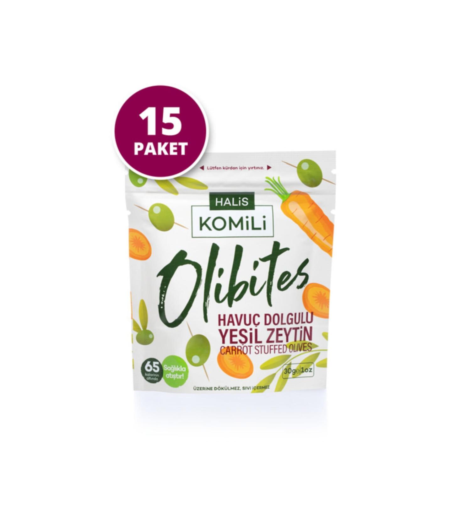 Komili Olibites Carrot Stuffed Green Olives 15x30g