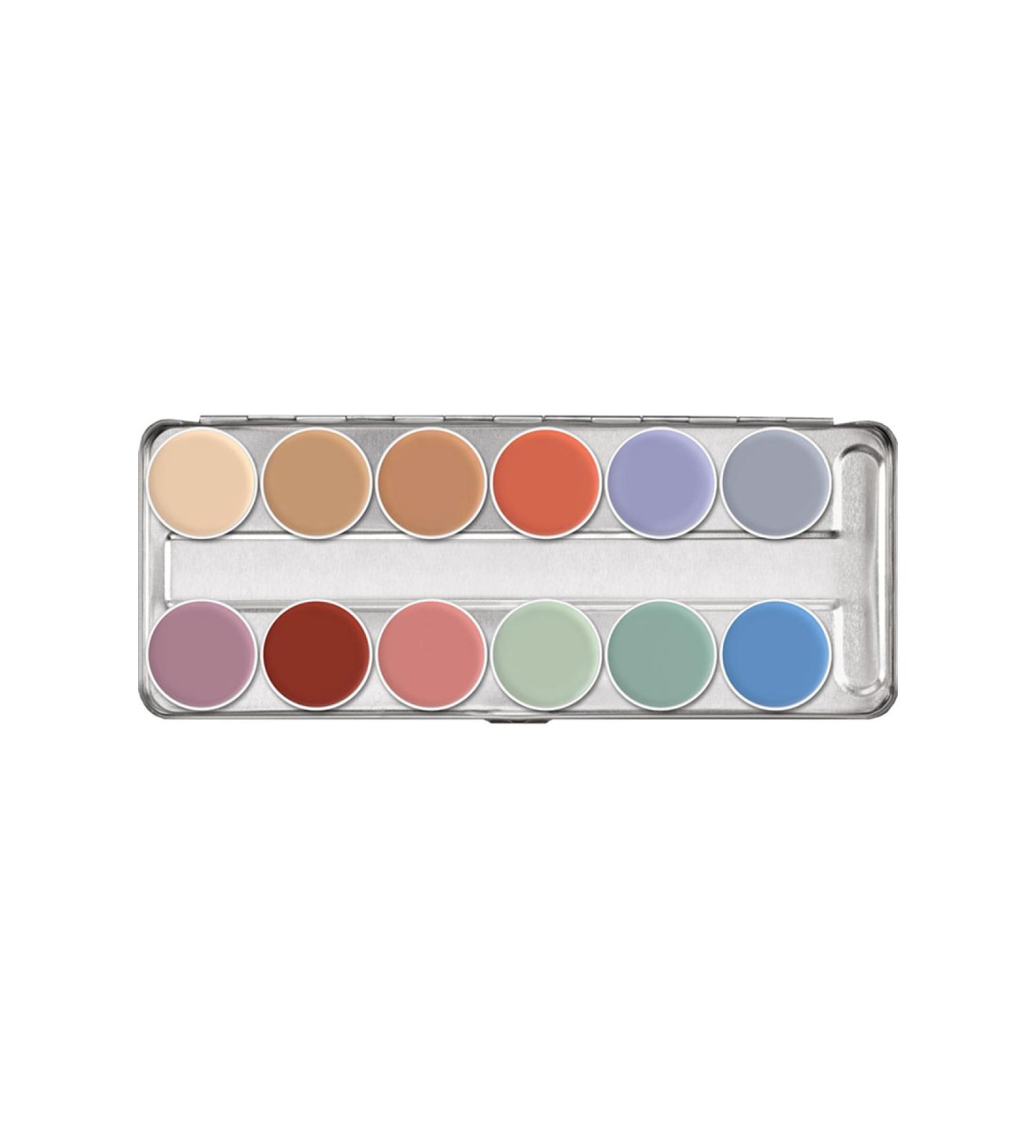 Kryolan Supracolor Palette 12 Colors 01004 P