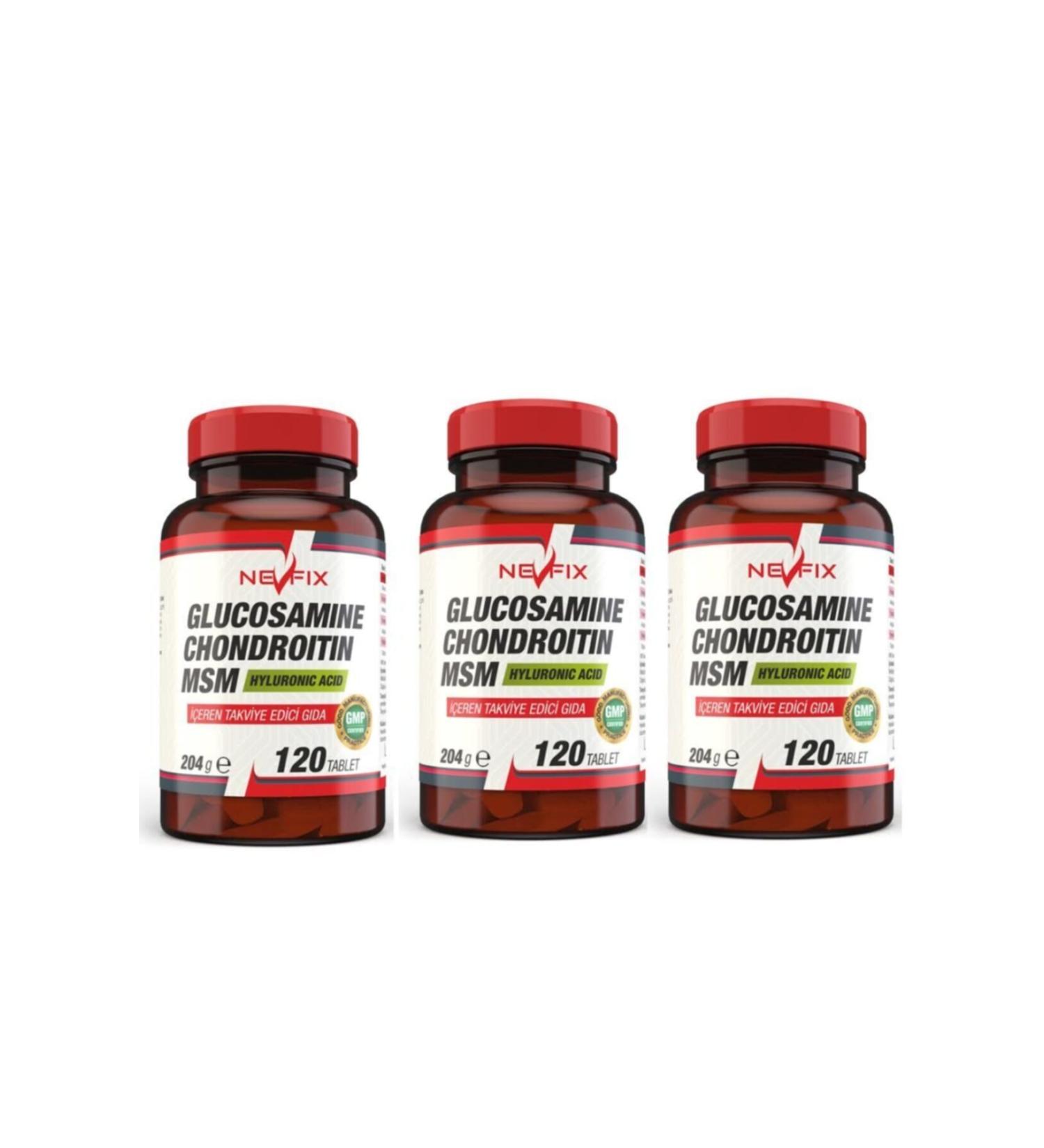 Nevfix Glucosamine Chondroitin Msm 120 Tablets