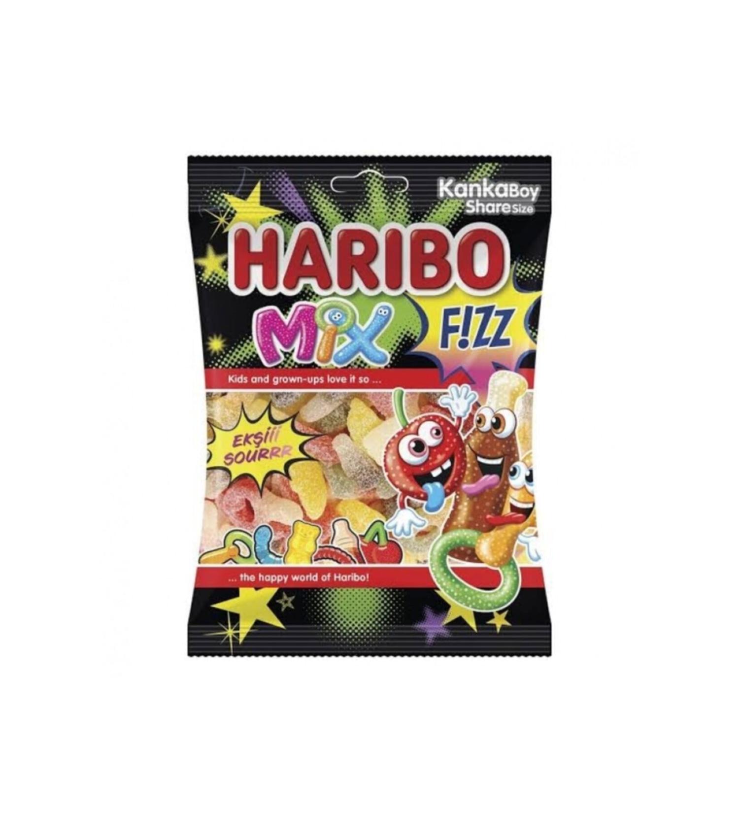 Haribo F zz Mix (Sour Mix) 70gr - 24 Pieces Box