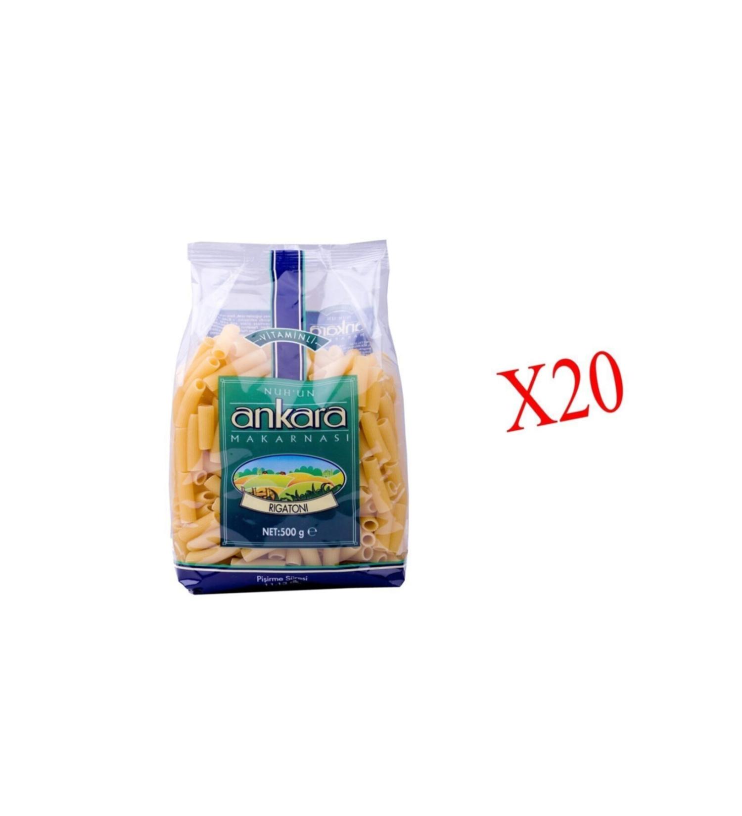 Nuh'un Ankara Ankara Vitamin Medium-Long Pasta 500gr. X 20 Pieces 1 Box