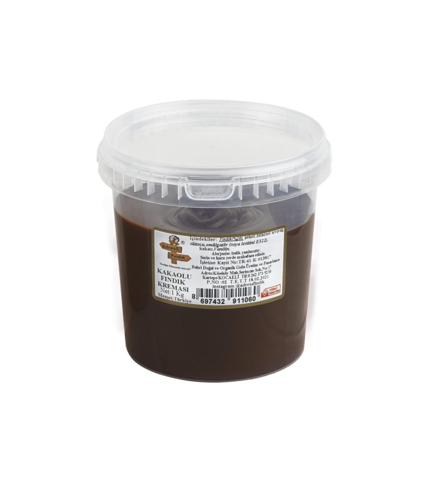 adressfindik Cocoa Hazelnut Cream 1 Kg