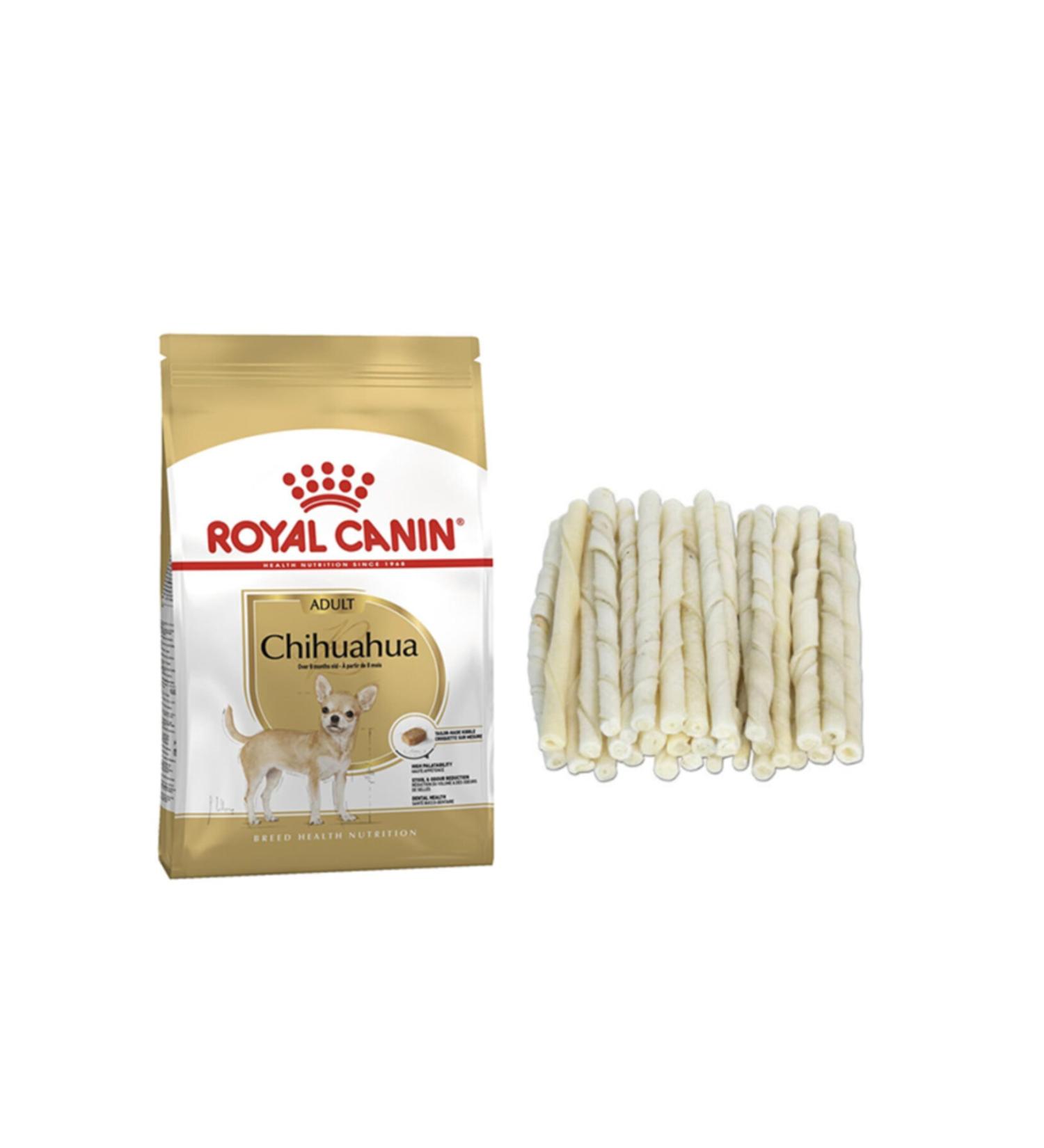 Royal Canin Chihuahua Dog Food 1.5 Kg + 10 Milky Twist Bones (original)