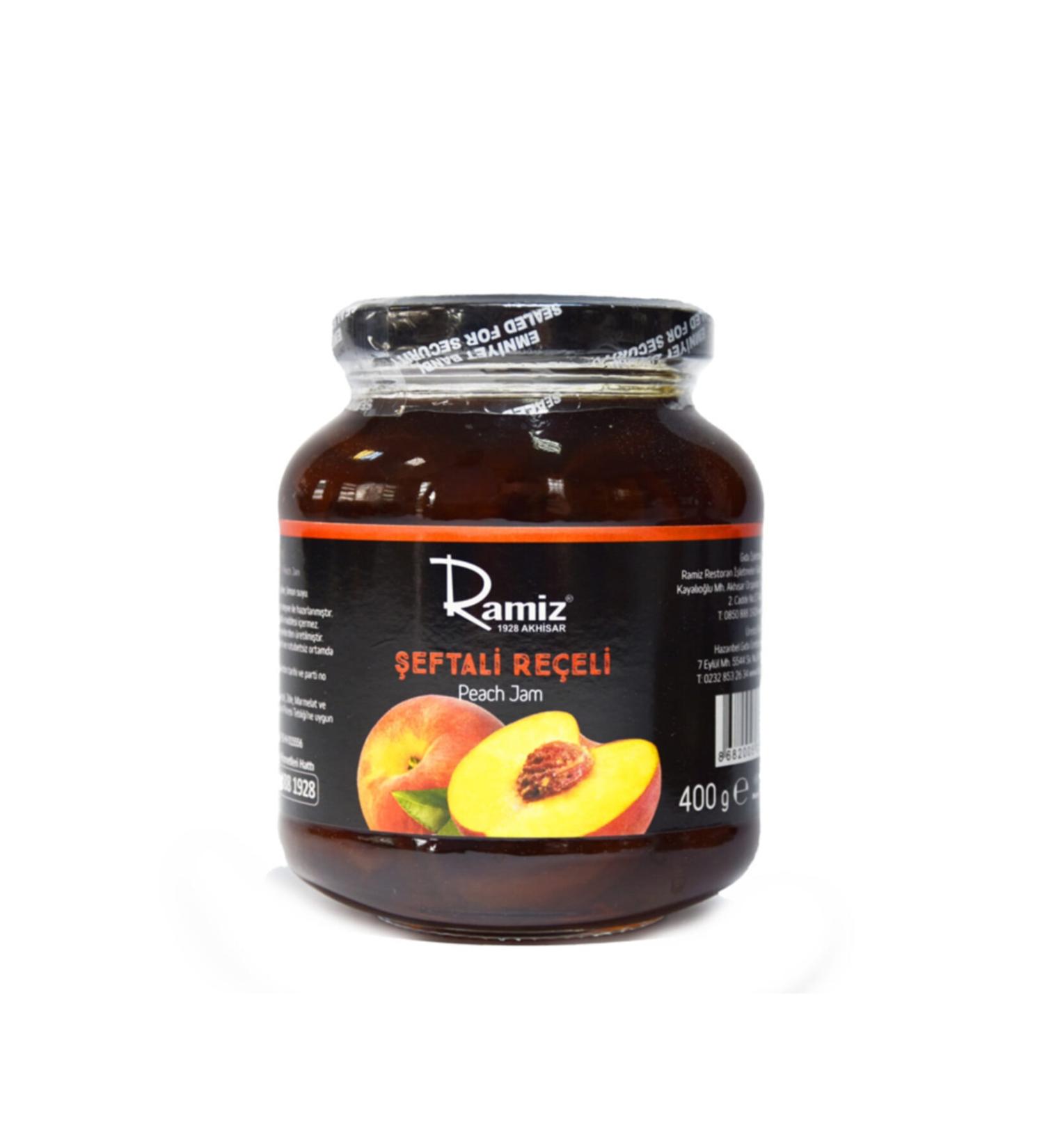 Ramiz Natural Additive-Free Peach Jam 380 Gr.