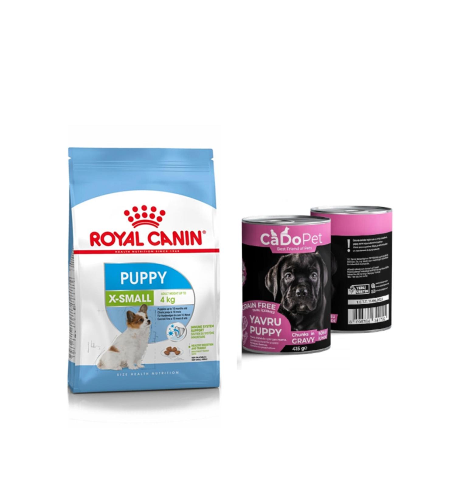 Royal Canin Xsmall Puppy Dog Food 3 Kg + Puppy Canned Food 415 Gr (original)