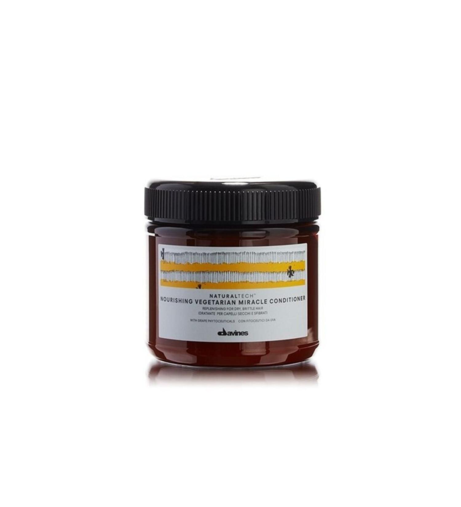 Davines Nourishing Vegetarian Miracle Conditioner - Nourishing Conditioner for Damaged and Dry Hair 250 Ml