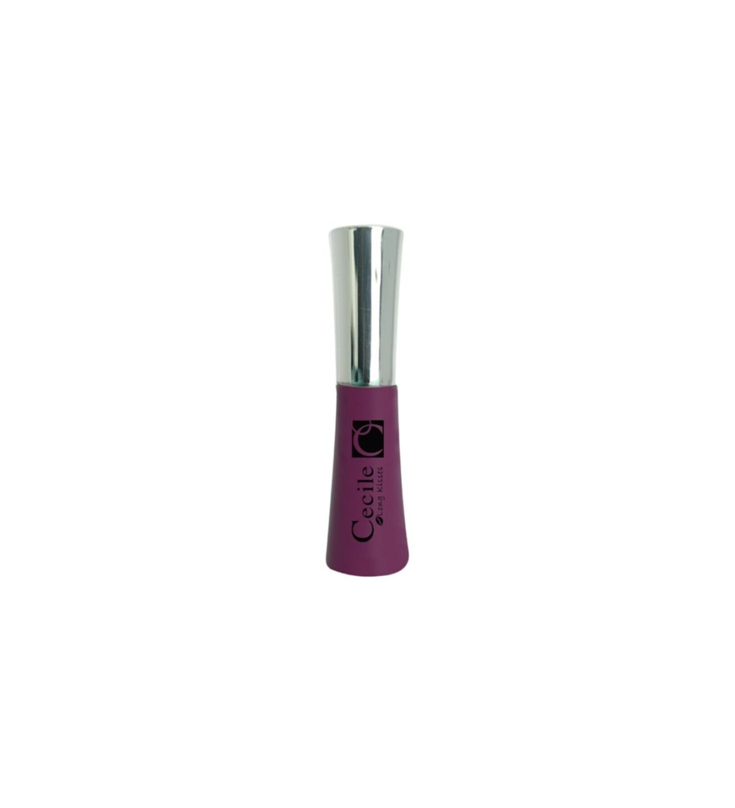 Cecile Purple Permanent Matte Lipstick Long Kisses Lipgloss