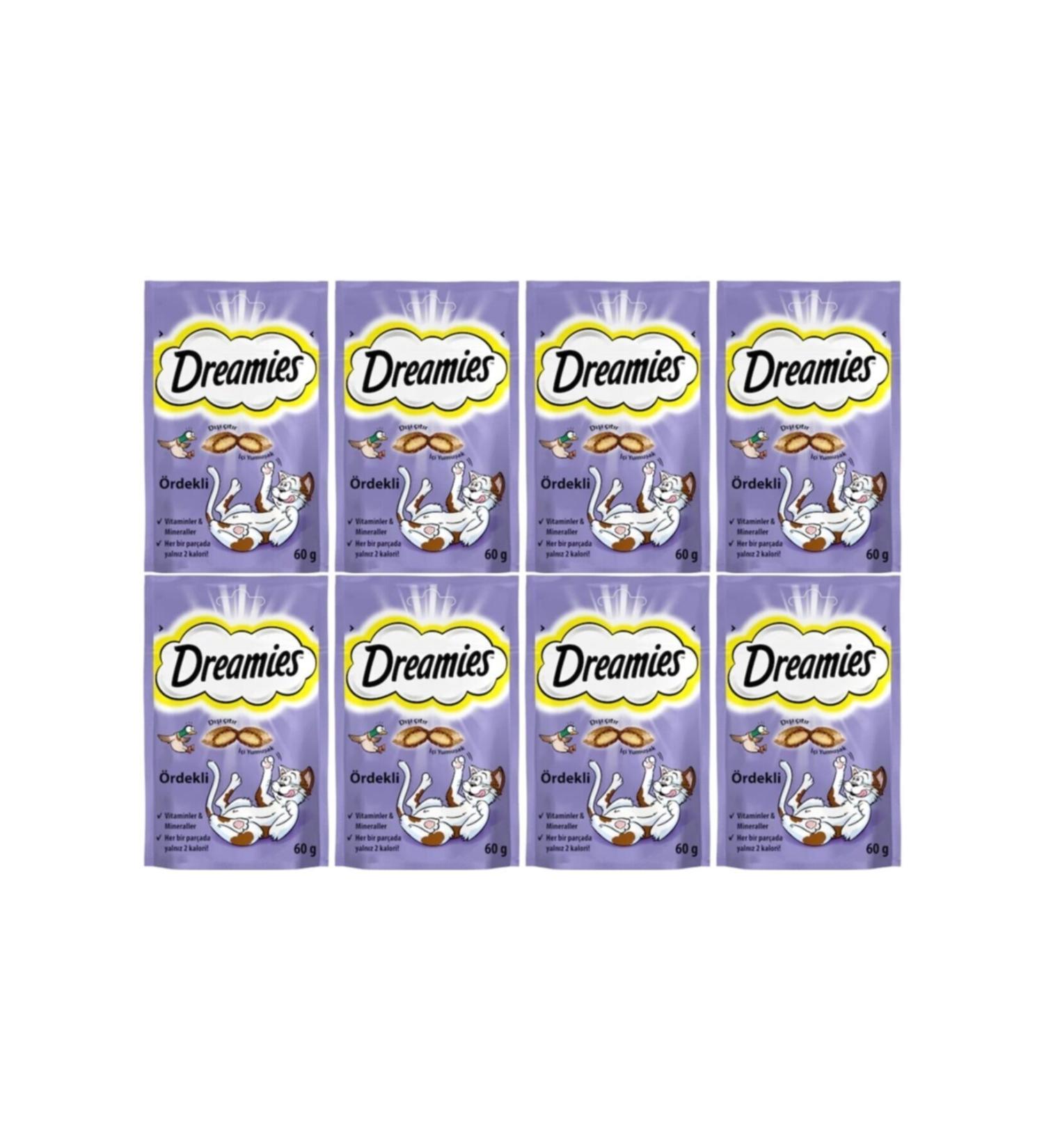 Dreamies Cat Reward Food Duck 60 gr 8 Pieces