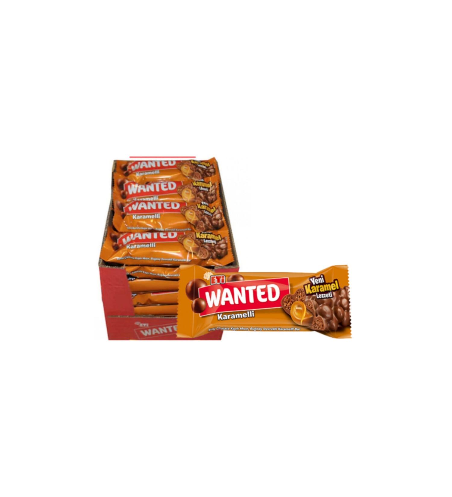 Eti Wanted Caramel 32 Gr X 24 Pieces