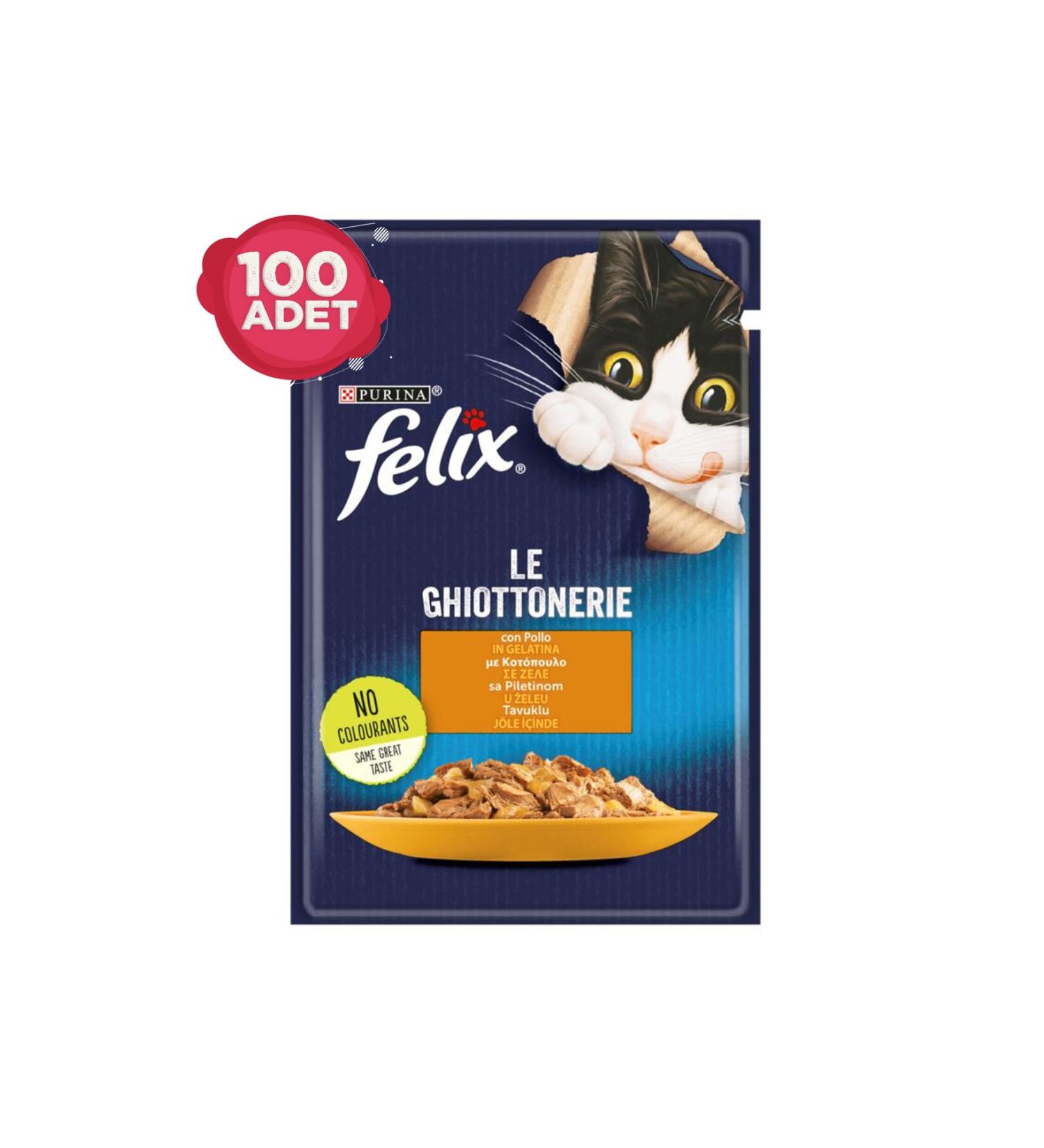 FELIX Felix Chicken Pouch Cat Wet Food Canned 100 X 85 Gr.