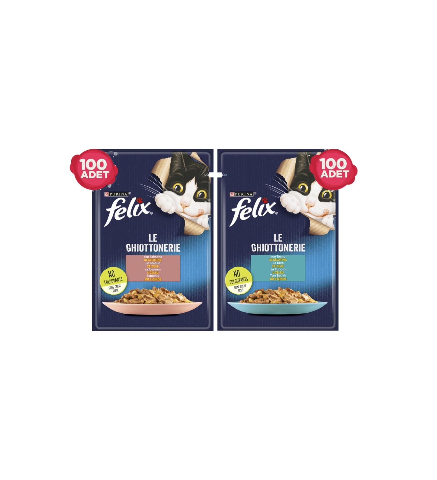 FELIX Felix Tuna and Salmon Mixed Pouch Cat Wet Food Canned 200 X 85 Gr.