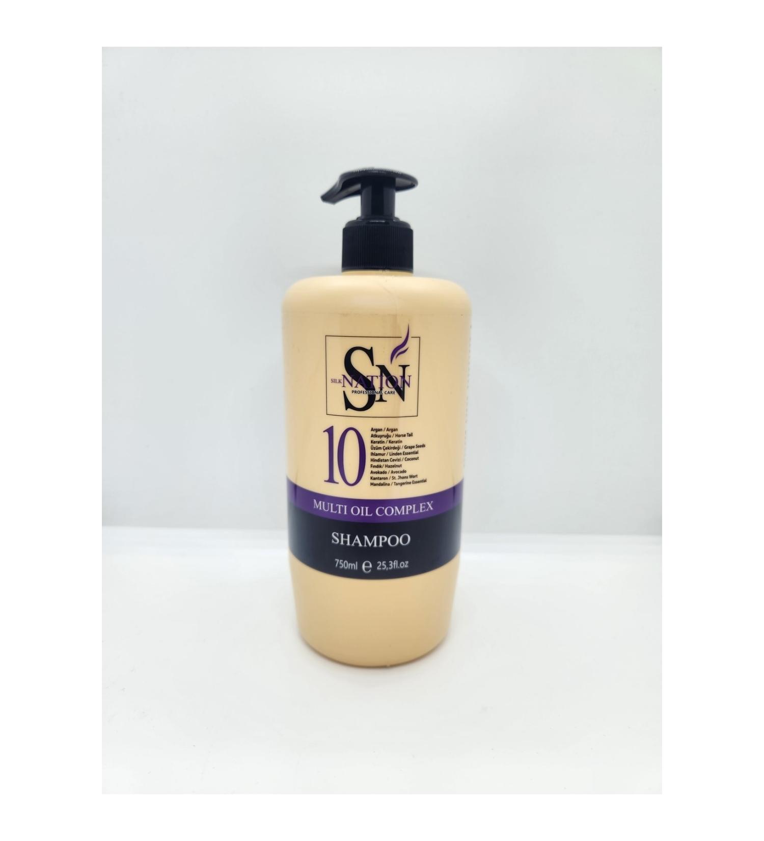 Silk nation 10 Plant Oil Shampoo 750 Ml.