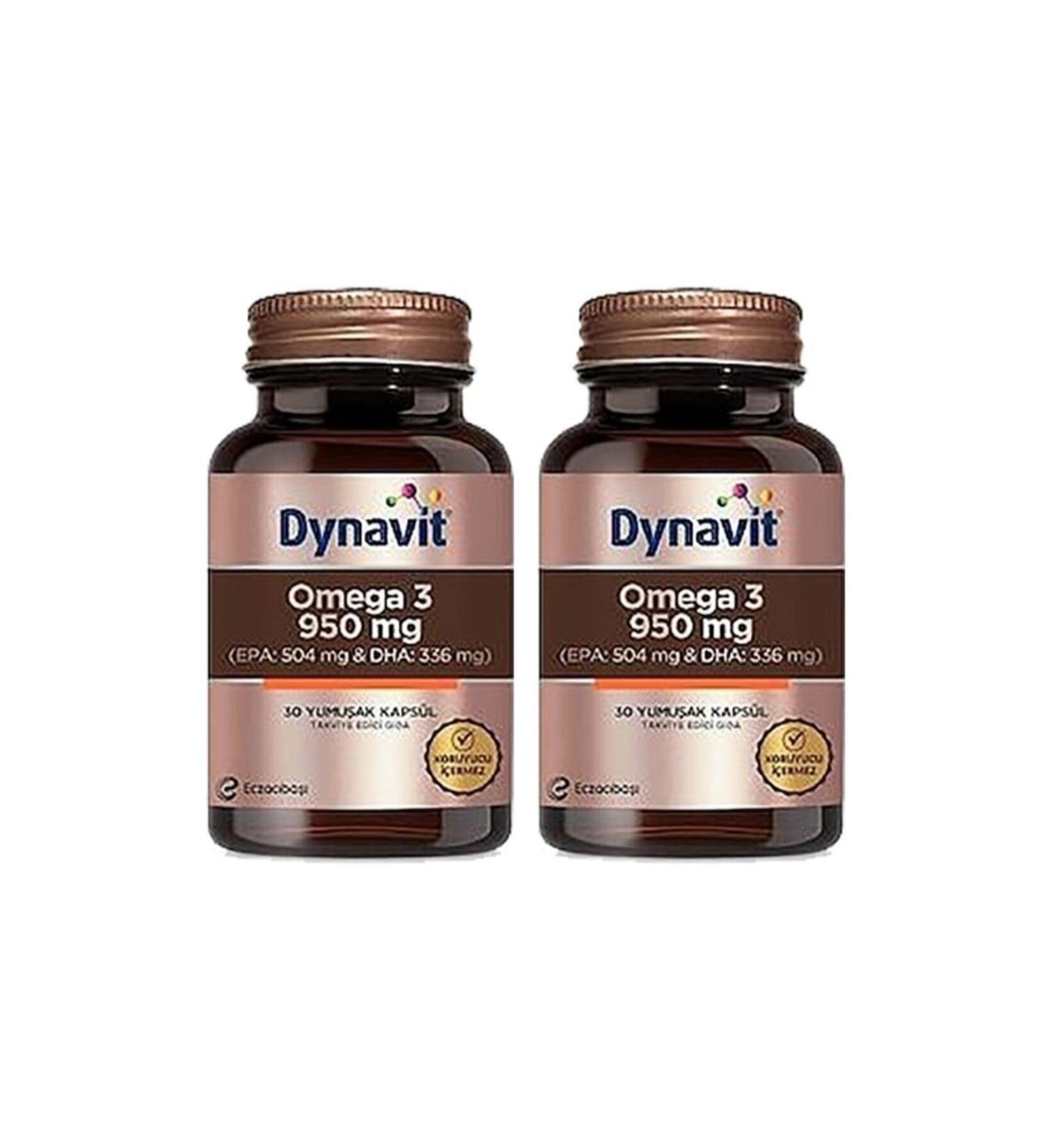 Dynavit Omega 3 950 mg Softgels 30 pcs x 2 pcs