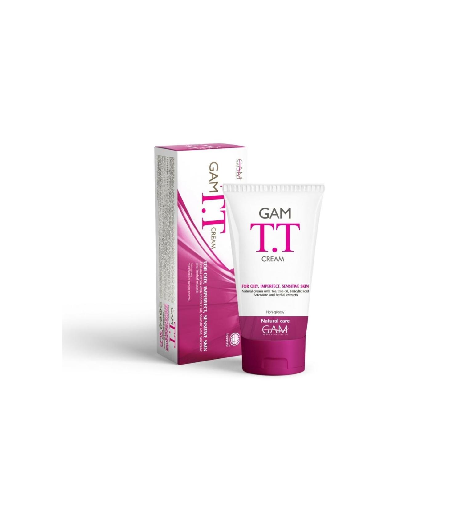 GAM Acne and Pimple Cream Moisturizing Care Cream for Oily and Problematic Skin Vitamin E- Tt50ml - Buy Online on GoSupps.com