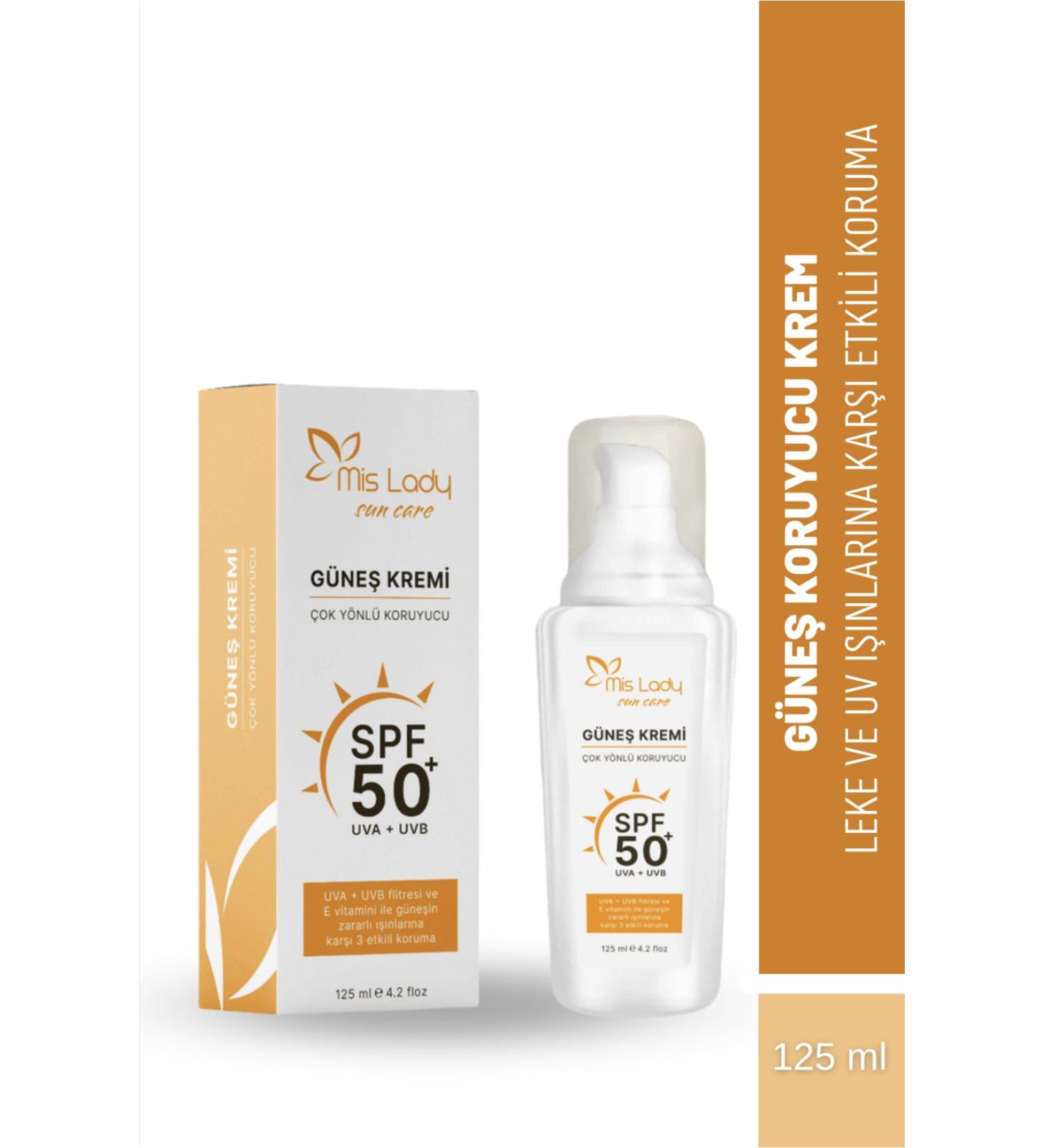 Mis Lady Spf50 Sun Cream-(125ML) Anti-Stain High Protection Brightening - Buy Online on GoSupps.com
