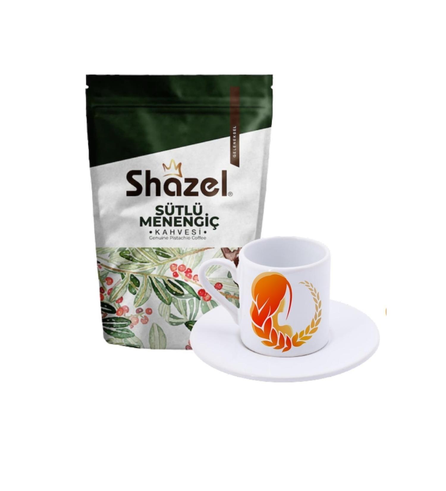 Shazel Milky Menengi Coffee 200 Gr. + Braided Turkish Coffee Cup