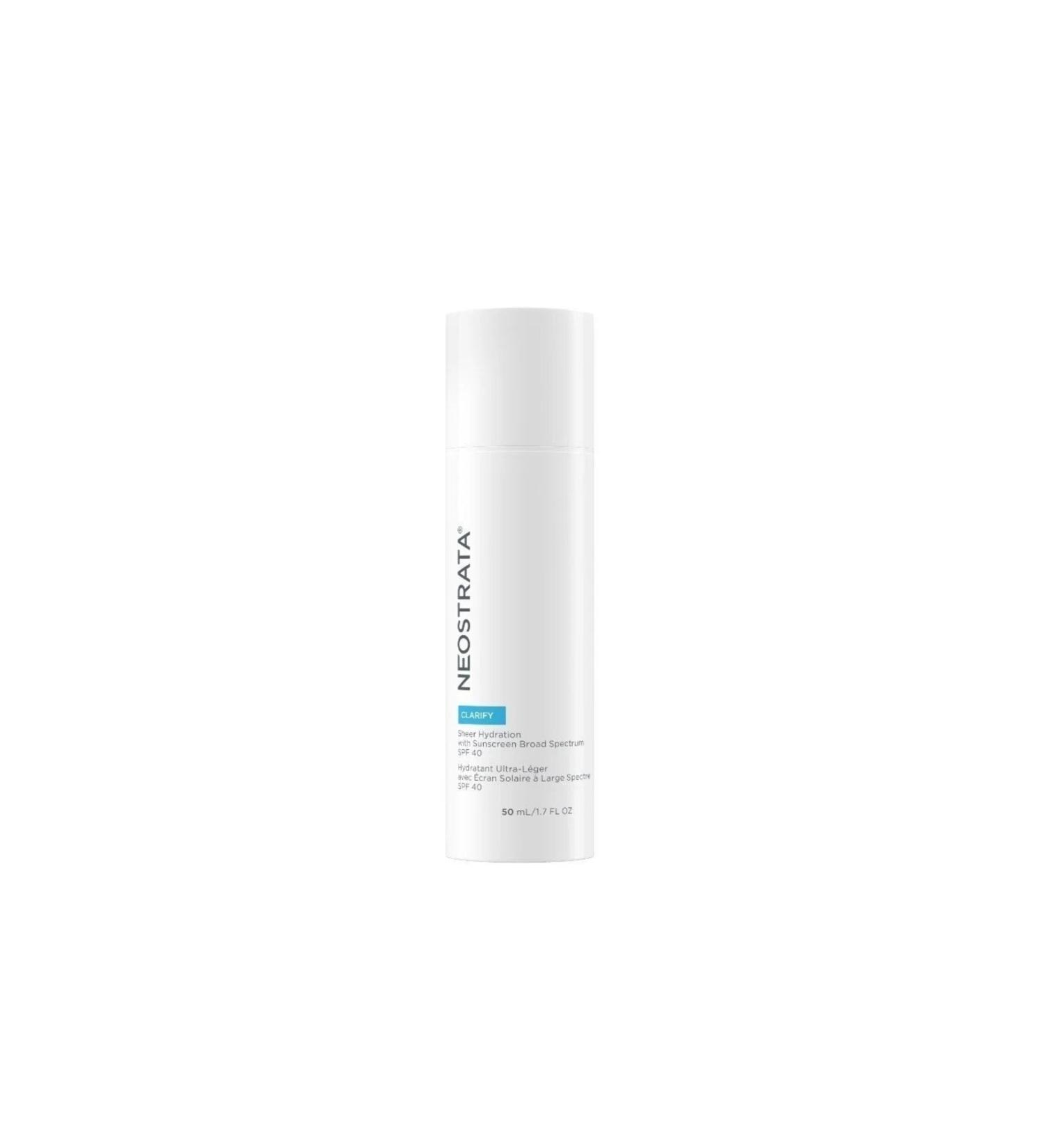 NeoStrata Sheer Hydration Pore Tightening Anti-Wrinkle Moisturizer with SPF 40 Protection 50 Ml