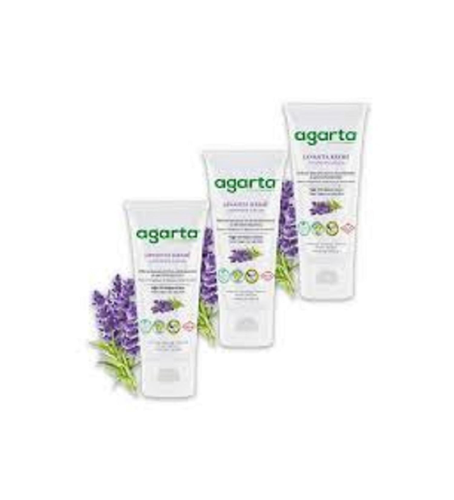 Agarta Lavender Moisturizing Nourishing Cream 75 ml * 3 Pieces