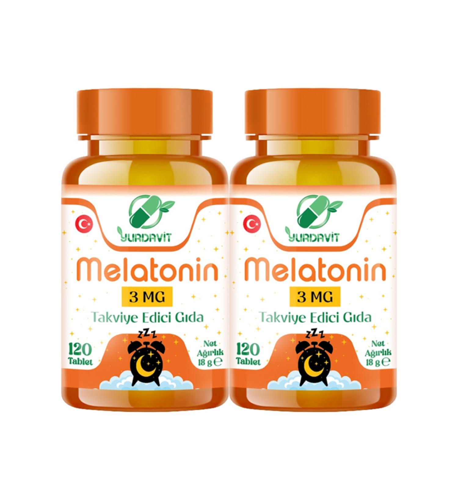 Yurdavit Melatonin 3 Mg 2x120 Tablets Made In T rkiye 12 December 2025