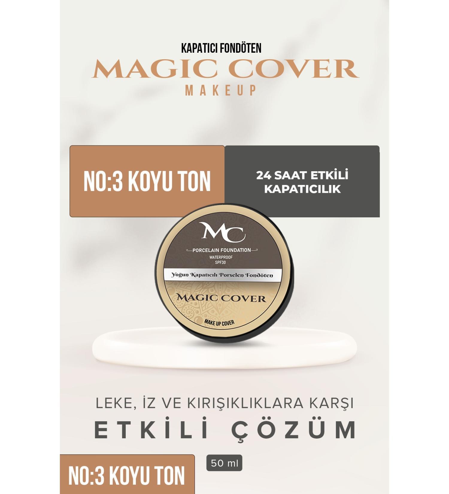 Magic Cover Makeup Magic Cover Foundation - Bronze Tone | number 3 - Buy Online on GoSupps.com