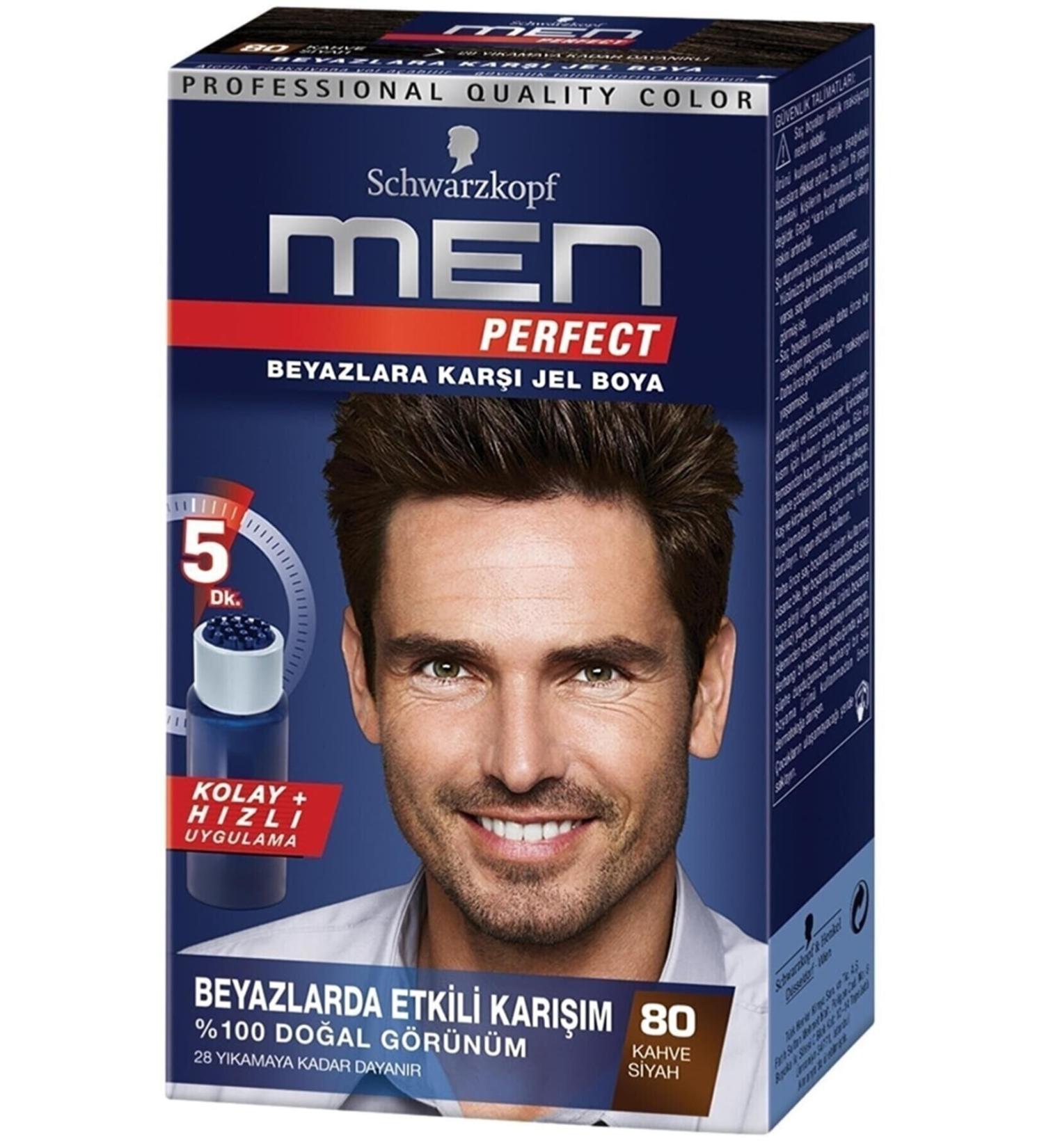 Men Perfect Hair Dye 80 - Brown Black hair-dye-