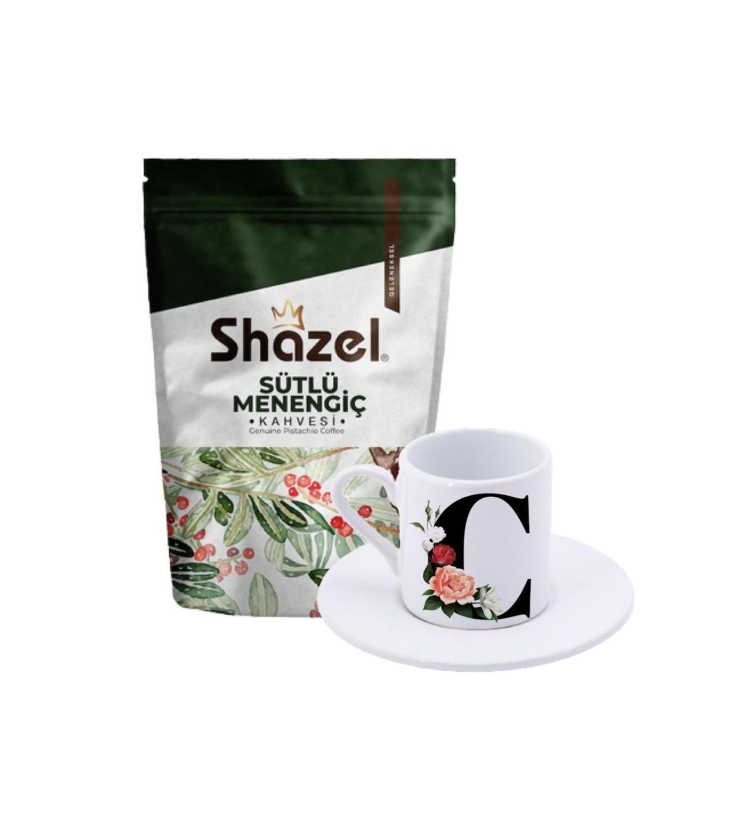 Shazel Milky Menengi Coffee 200 Gr. + C Letter Turkish Coffee Cup