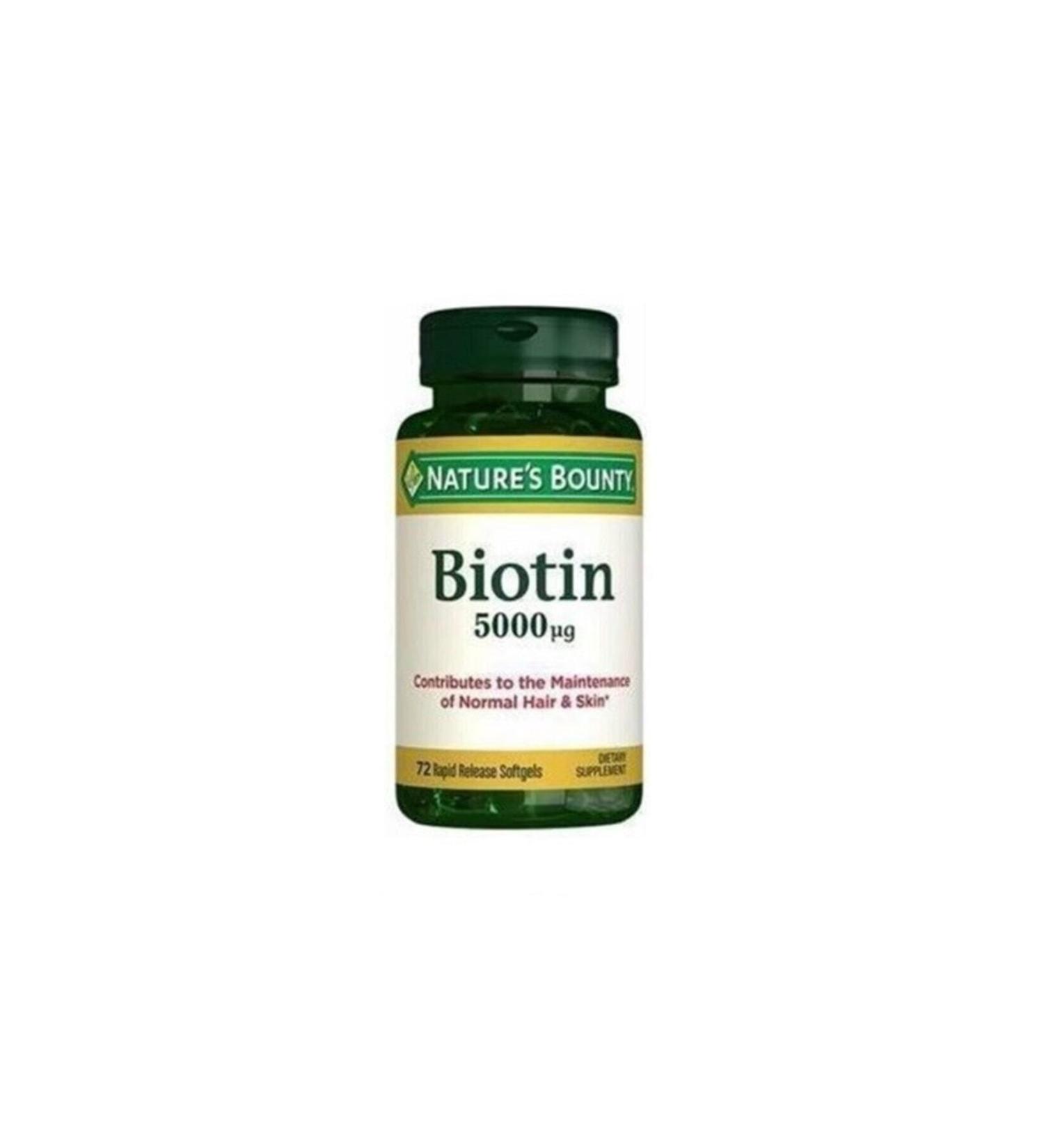 Nature's Bounty Biotin 5000 Mcg
