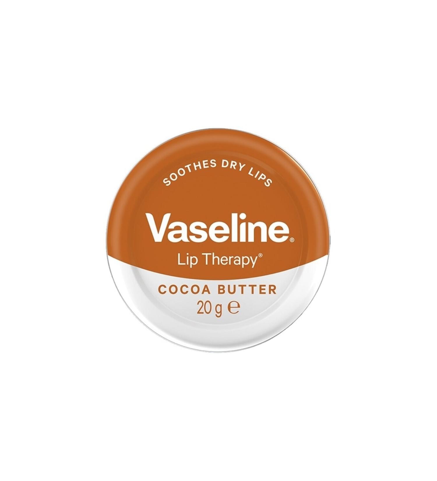 Vaseline Lip Therapy Softening Lip Balm Cocoa Butter 20 Gr - Buy Online on GoSupps.com