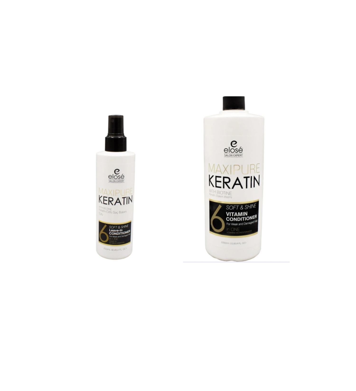 Elose Keratin Essence Care Cream 1000 ml + Care Milk 250 ml