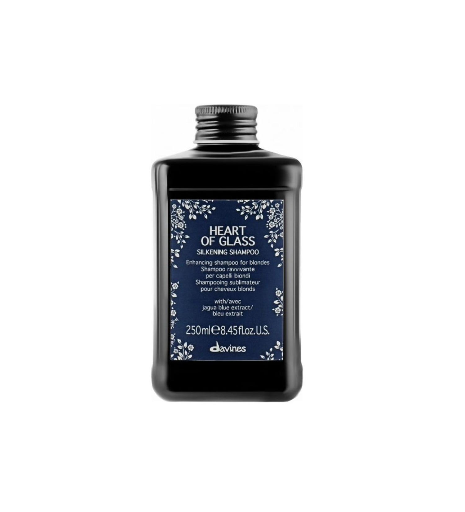 Davines Vegan Heart Of Glass Silkening Shampoo Extra Blonde Shampoo 250ml 8004608271666. 72000 - Buy Online on GoSupps.com