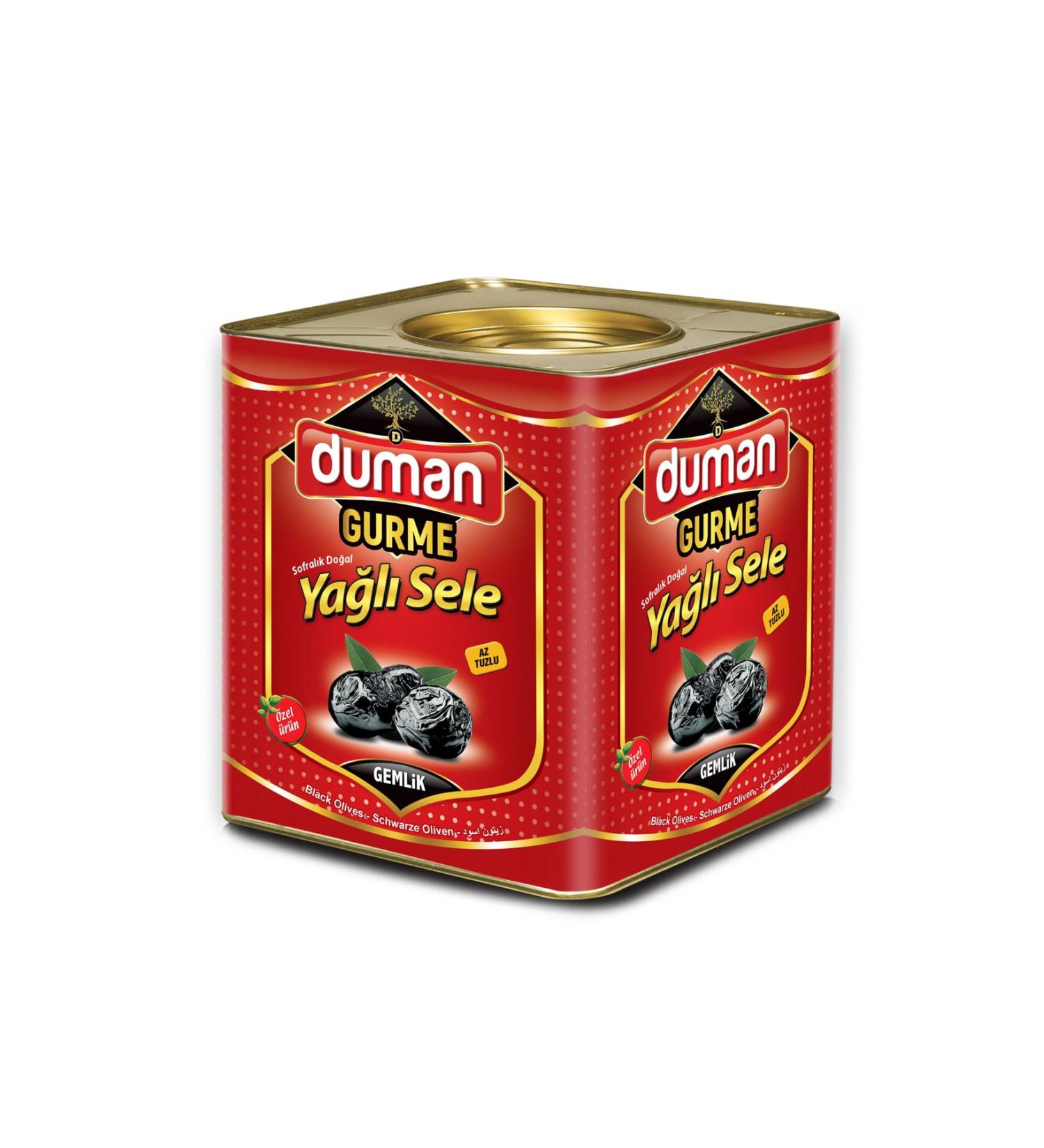 DUMAN GURME First Quality Breakfast Gemlik Black Olives L (230-260) Klb 10 Kg - Buy Online on GoSupps.com