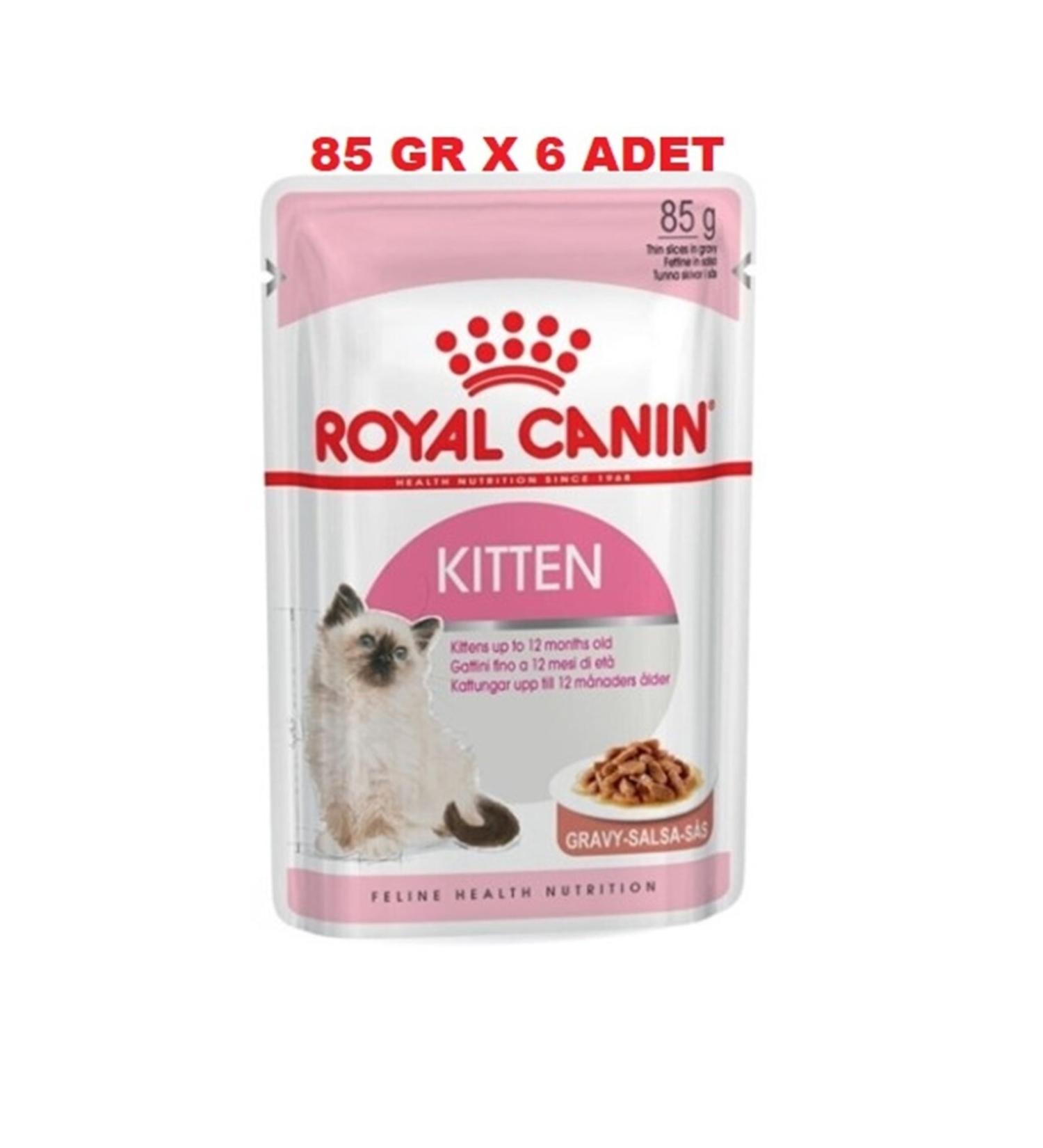 Royal Canin Kitten Pouch Gravy 85 Gr X 6 Pieces