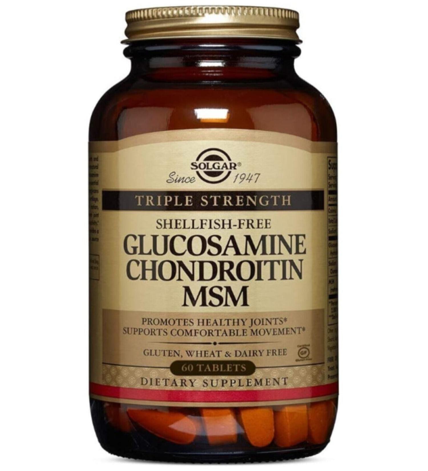 Solgar Glucosamine Chondroitin Msm 60 Tablets - Buy Online on GoSupps.com
