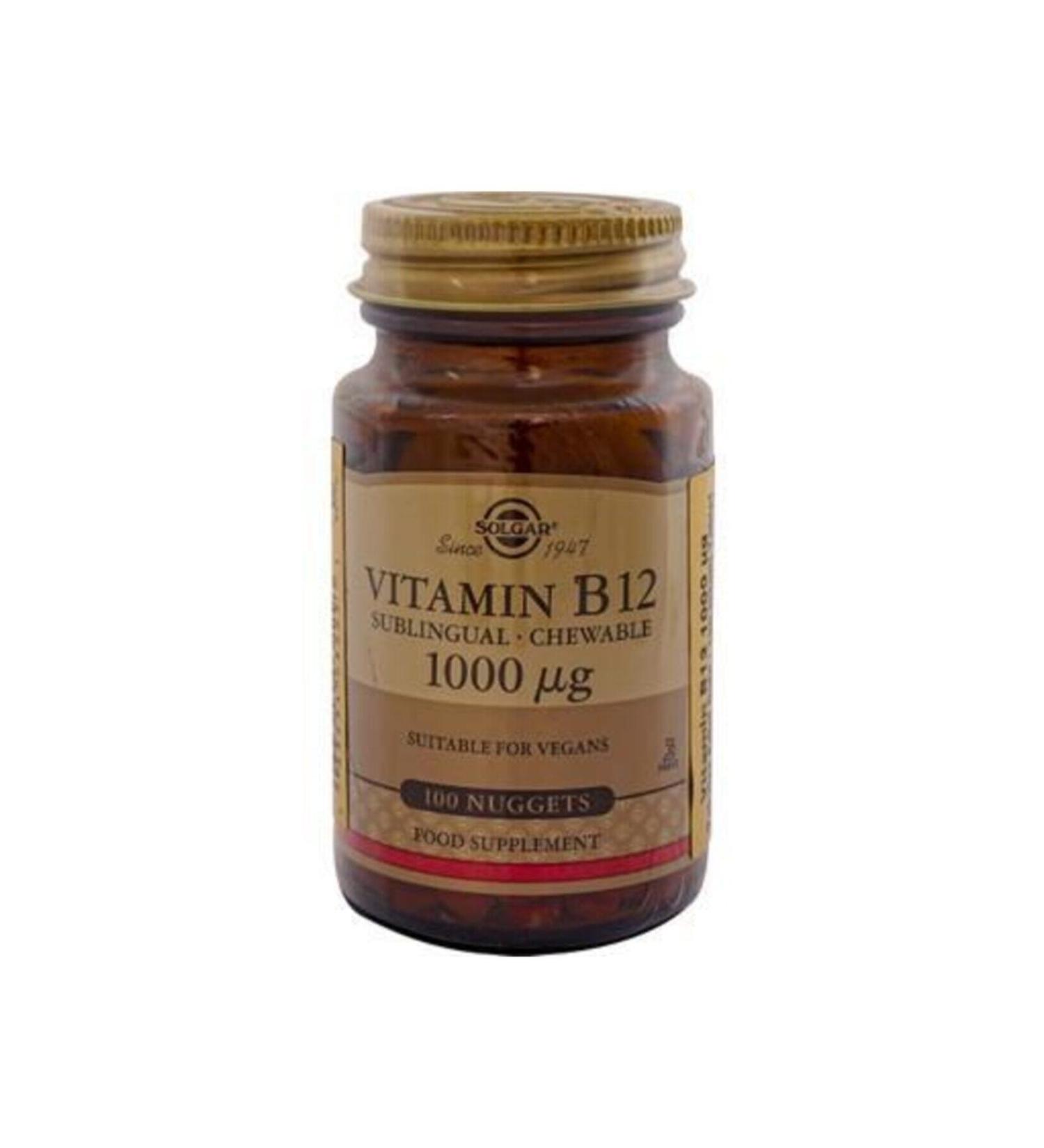 Solgar Vitamin B12 1000 mg Sublingual Tablet - Buy Online on GoSupps.com