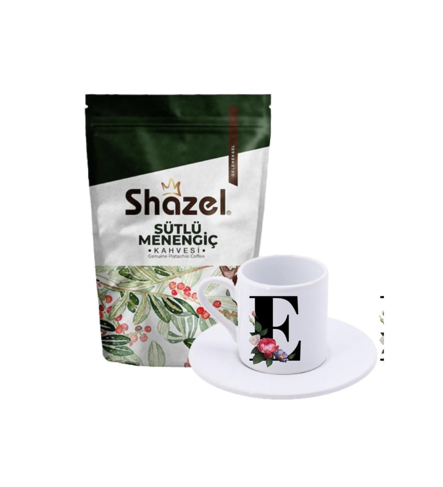 Shazel Milky Menengi Coffee 200 Gr. + E Letter Turkish Coffee Cup