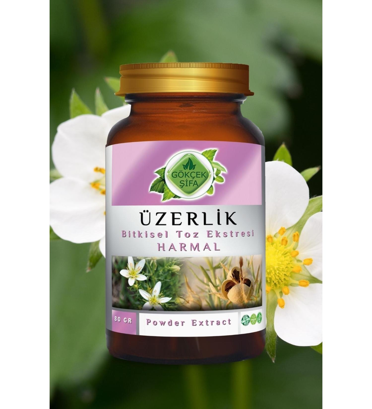 Gokcek Healing Harmala Seed Powder Extract 80 Gr Glass Jar