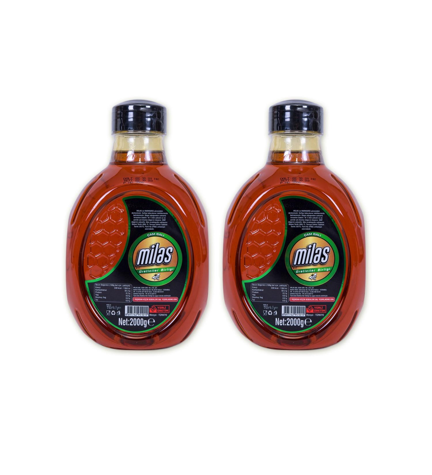 Milas Producers Association Pure Pine Honey 2 Kg Total 4 kg - Buy Online on GoSupps.com