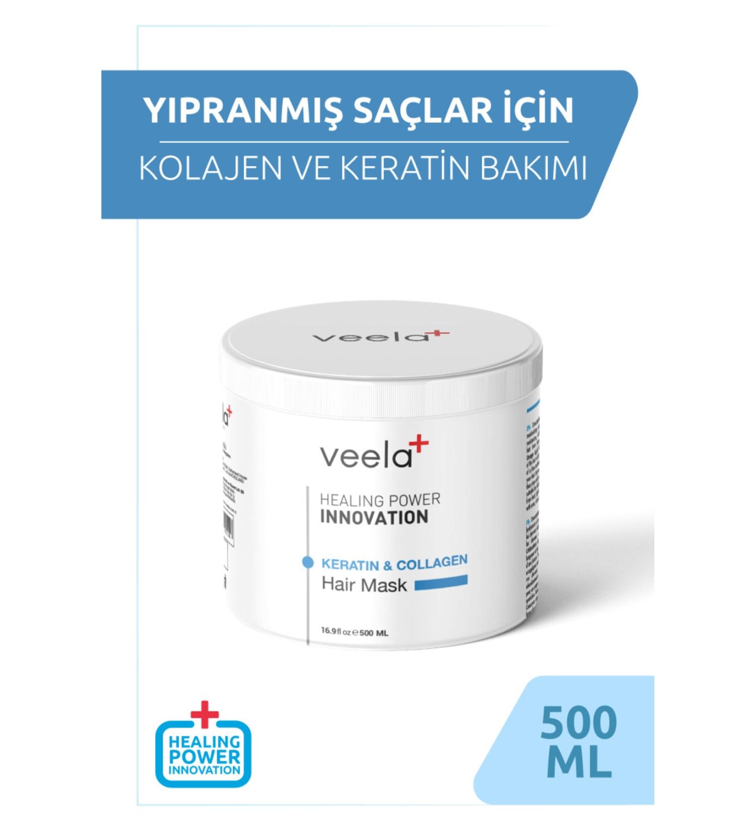 VEELA Collagen and Keratin Care Mask for Damaged Hair - Keratin & Collagen Hair Mask - Buy Online on GoSupps.com