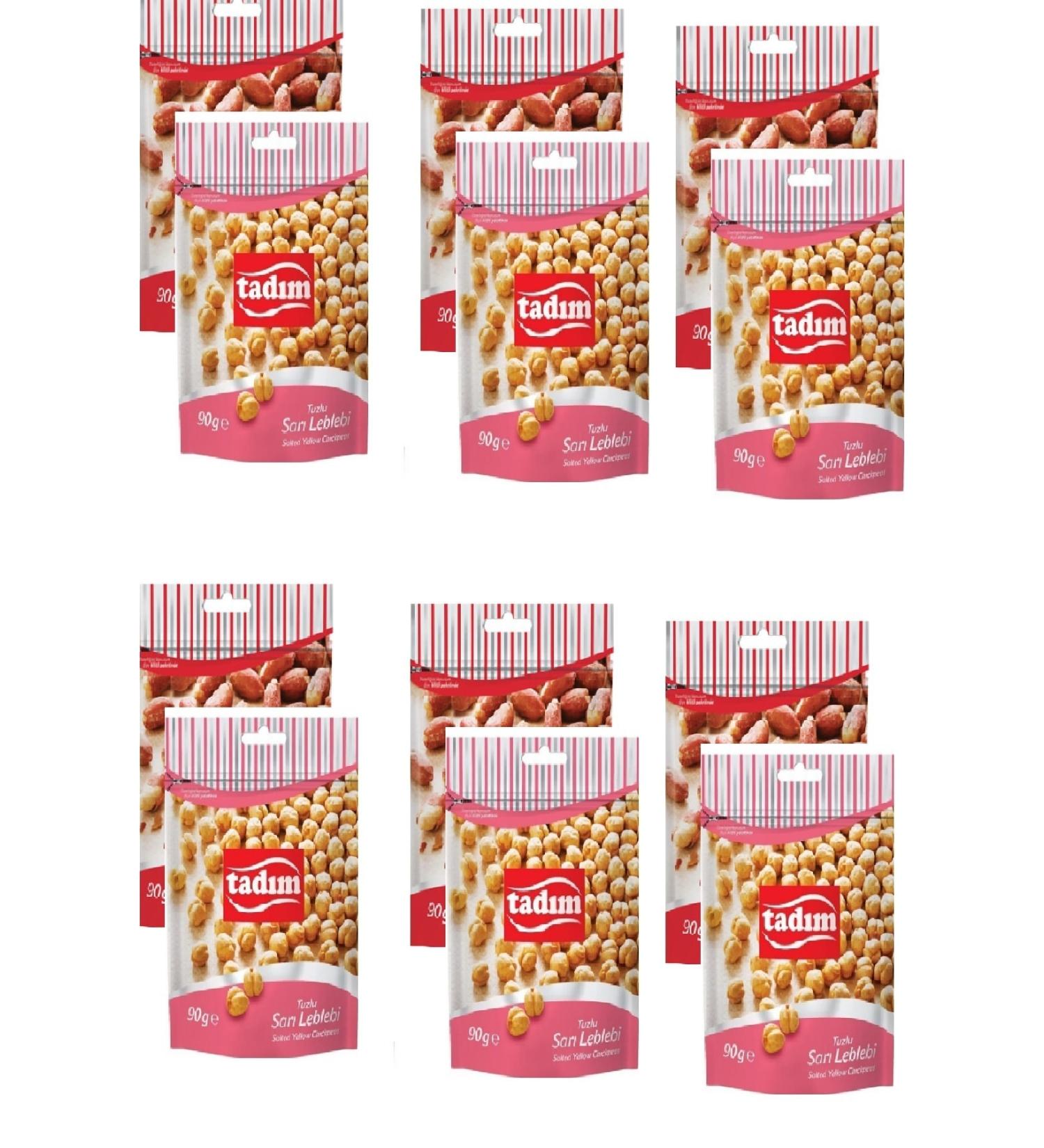 Tad m Roasted Salted Peanuts 90 Gr X 6 Pieces Yellow Chickpeas Salted 90 Gr X 6 Pieces