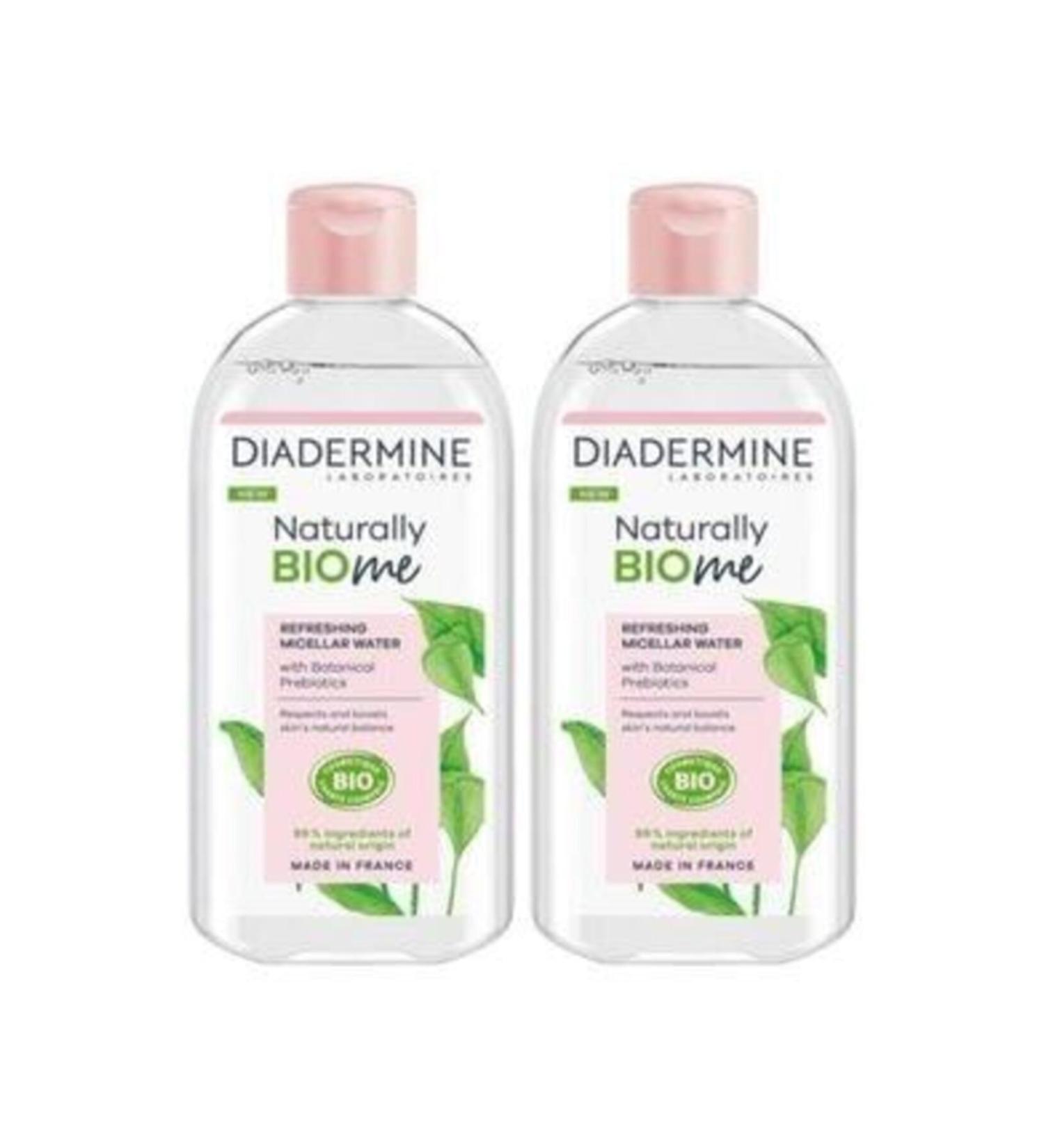 Diadermine Naturally Bio Me Refreshing Micellar Make-Up Remover Water X 2 Pieces