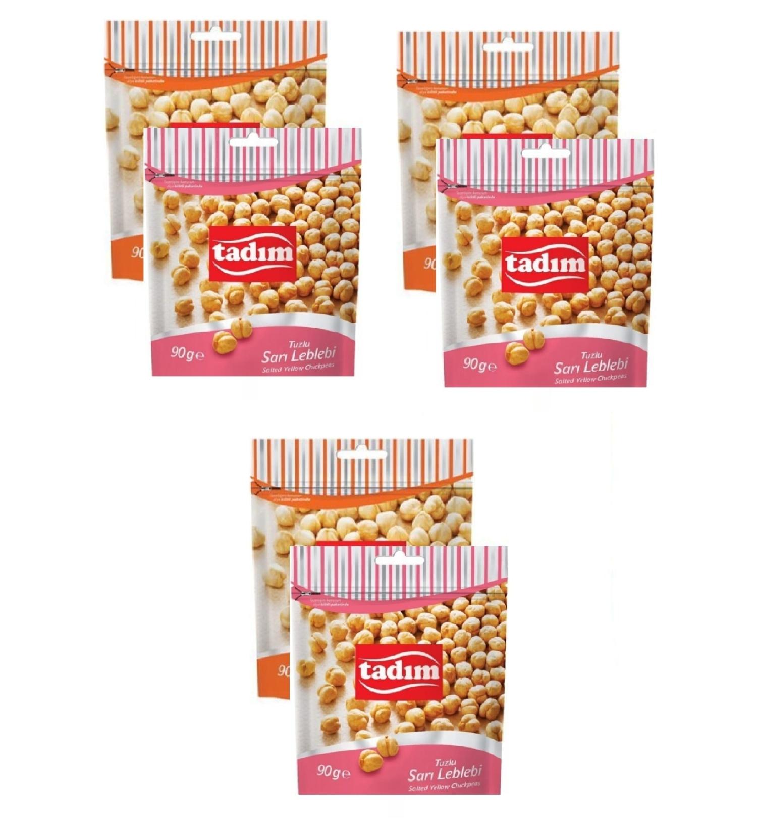Tad m Roasted Hazelnut Kernels 90 gr X 3 pieces Yellow Chickpeas Salted 90 gr X 3 pieces