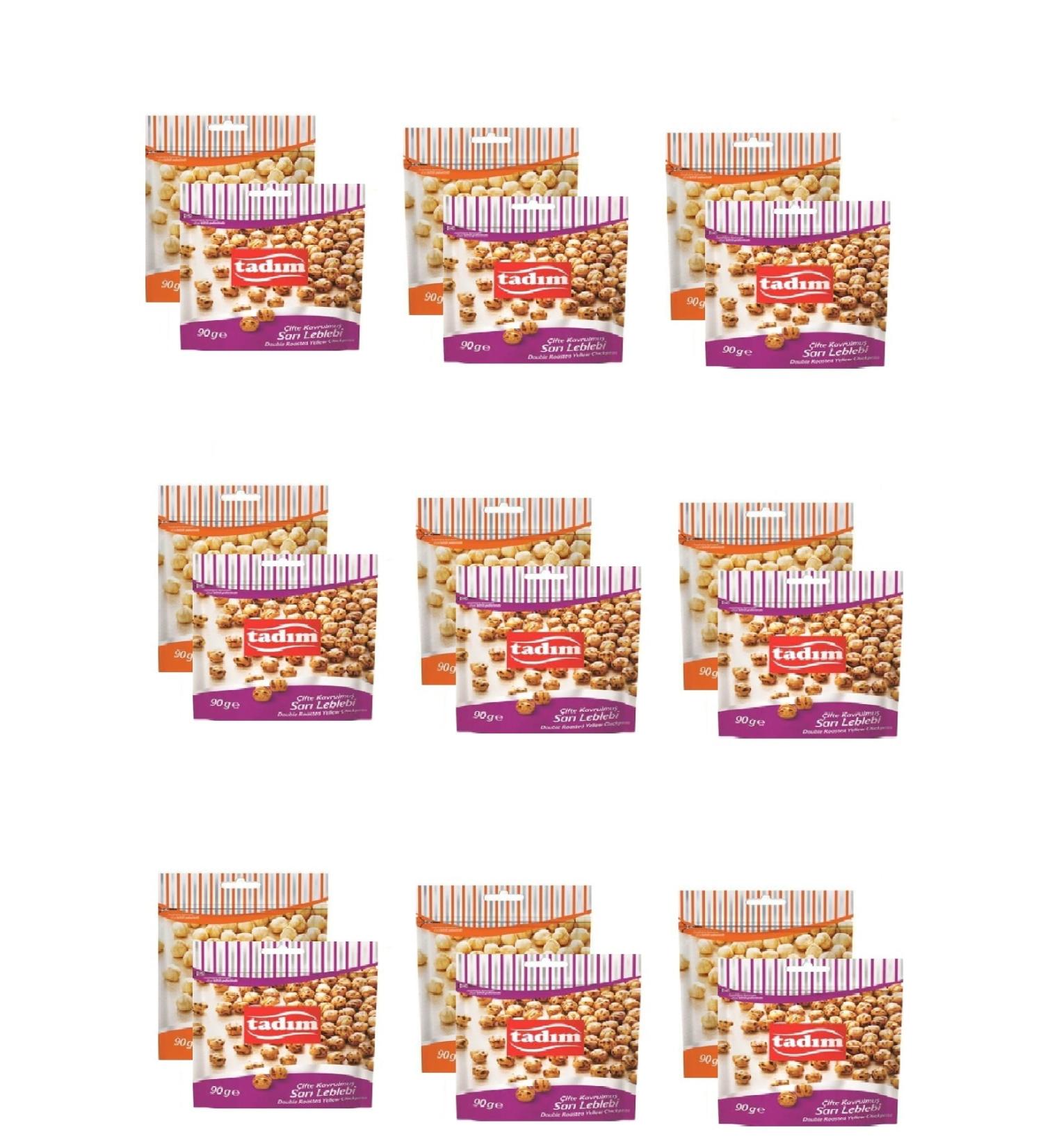 Tad m Roasted Hazelnut Kernels 90 gr X 9 pieces Yellow Chickpea Double Roasted 90 gr X 9 pieces